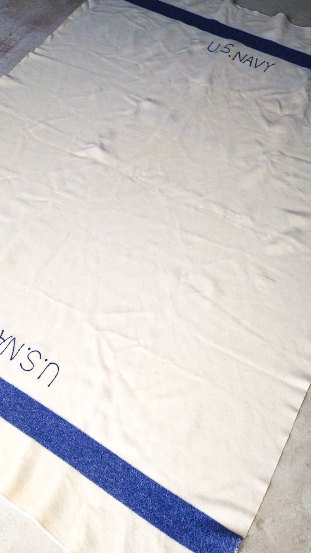 1940s】アメリカ海軍 ウール ブランケット 《U.S. Navy USN 実物