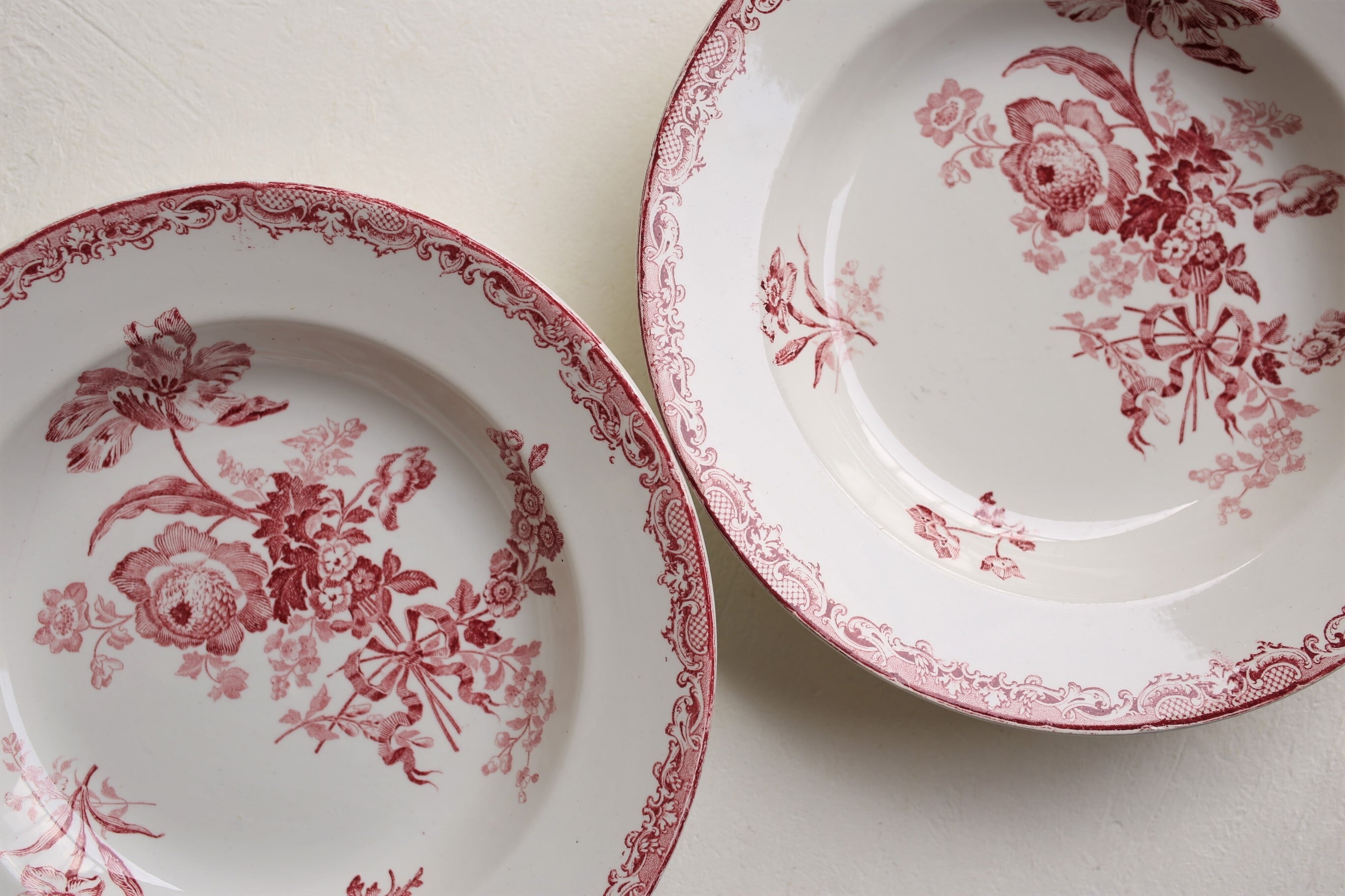 フランス アンティーク SARREGUEMINES サルグミンヌ 『FONTANGES』深皿