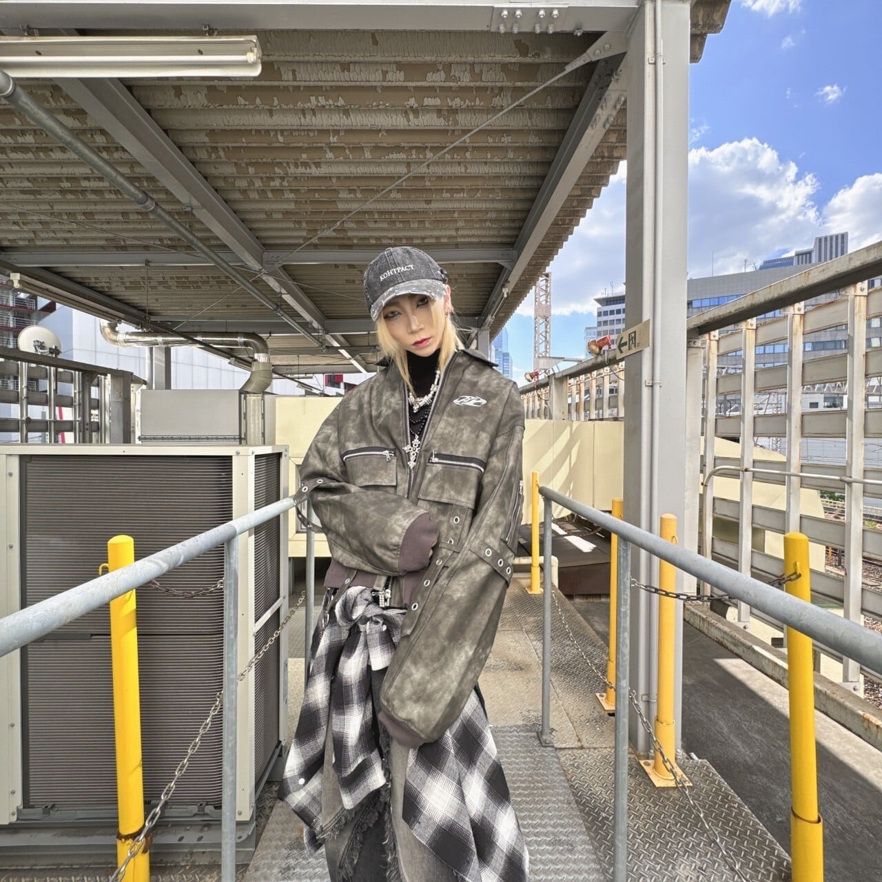 BARCON PUレザーブルゾン グランジ Y2K | 韓国系ユニセックスTHICC