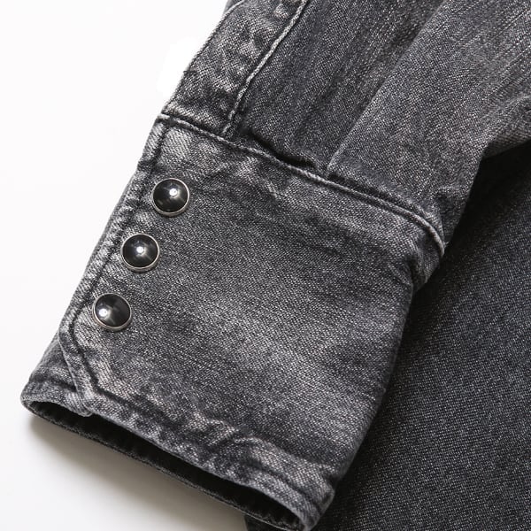 ROAD JACK DENIM SHIRTS＜VINTAGE WASH＞ (BLACK) / RUDE GALLERY