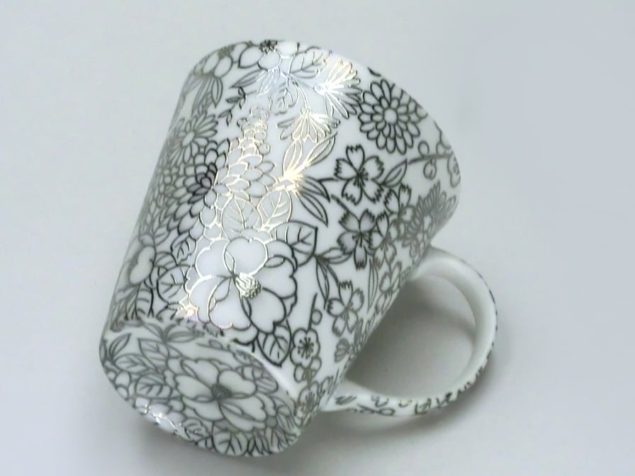 HYM-7007B 光友禅 ペアマグ 金黒 | 山勝美濃陶苑 公式オンラインショップ