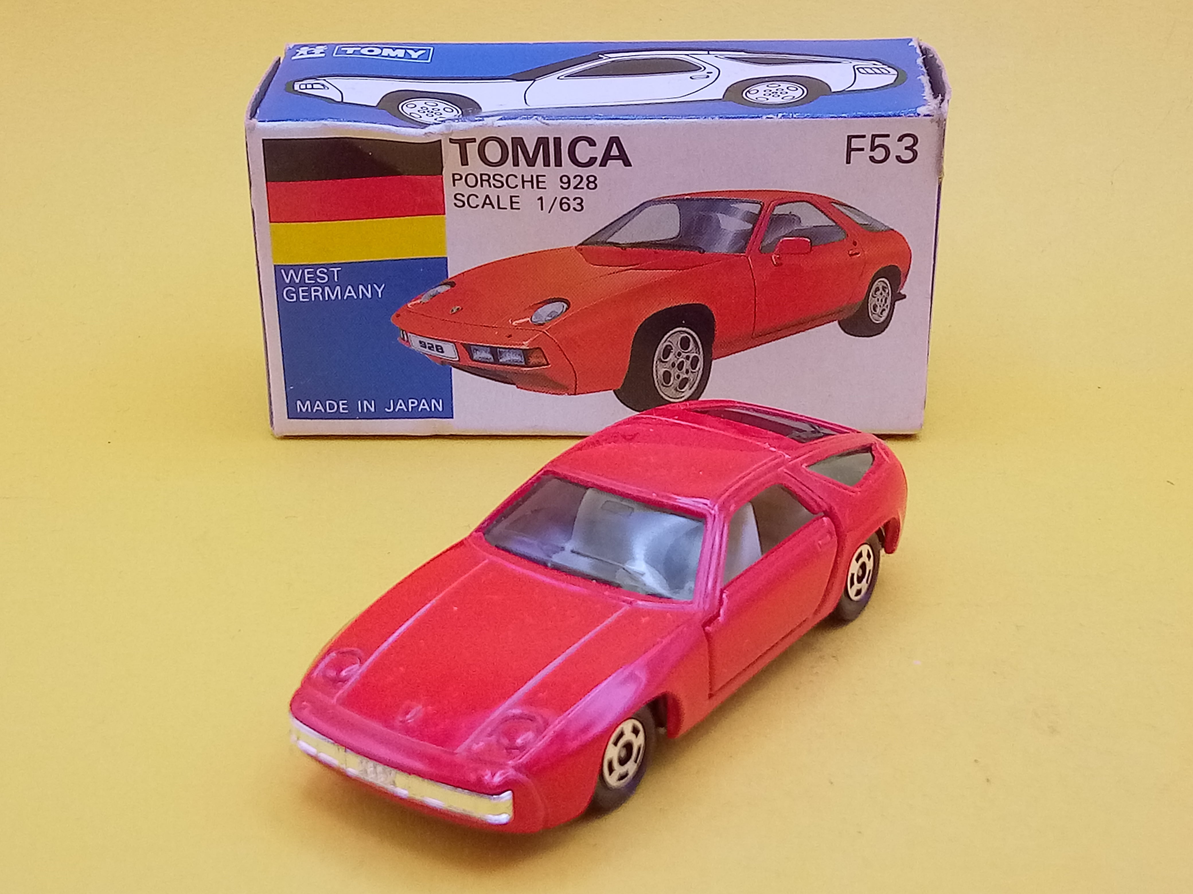 トミカ 外国車シリーズ F53 ポルシェ 928 日本製/青箱【88735698