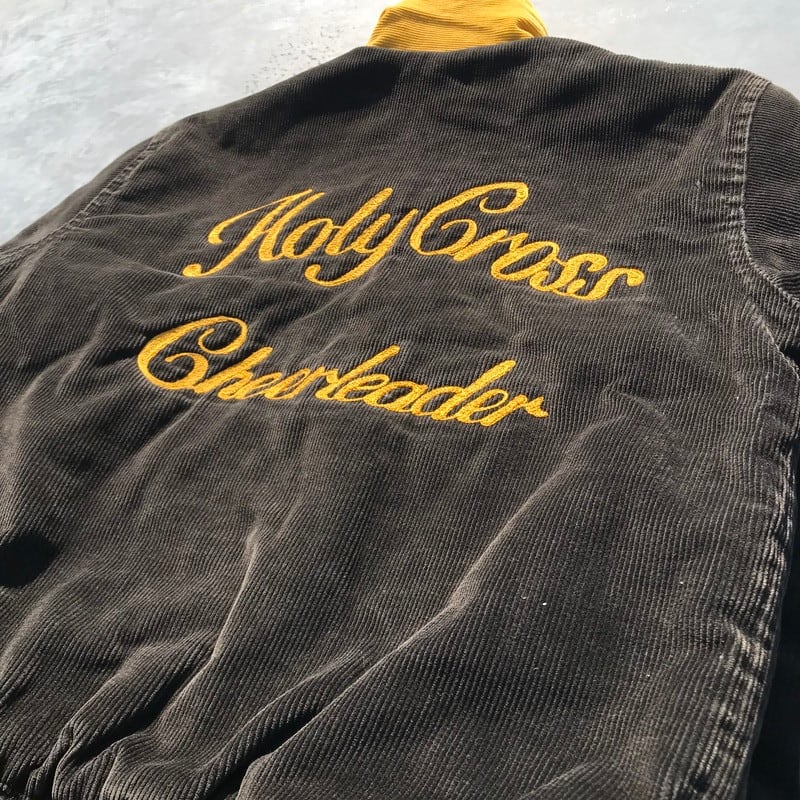 50's 60's Hitt Bro コーデュロイジャケット スタジャン ブラック 刺繍