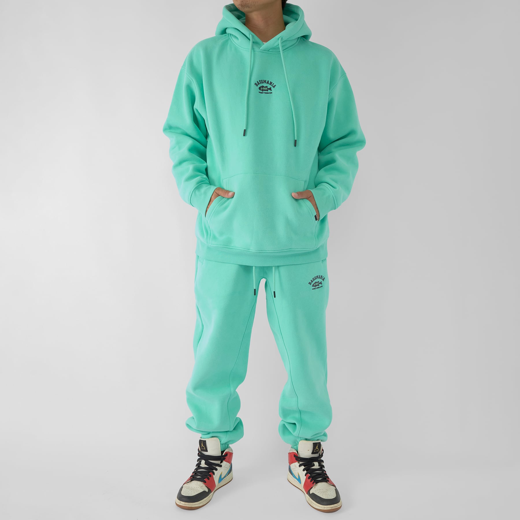 アーチロゴ刺繍ピグメントダイスウェットパンツ[MINT GRN] [限定生産