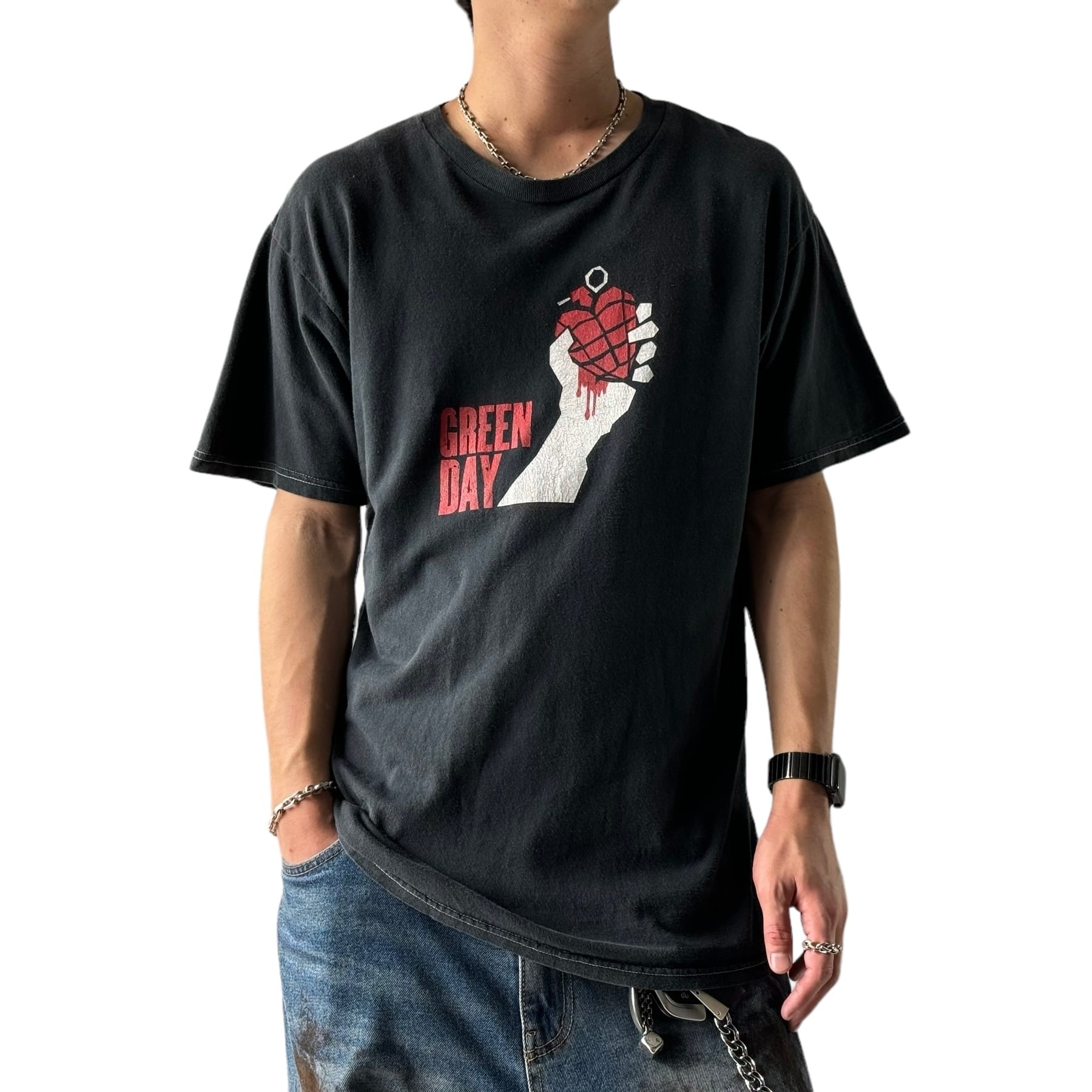 ♾️00's GREEN DAY♾️ 2005 american idiot tour tee ©︎2004 sizeL