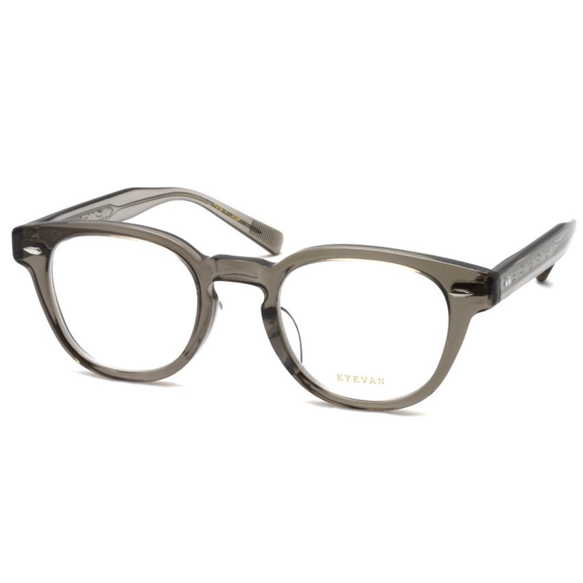 EYEVAN / WEBB / SMK スモーククリアグレー メガネ ボストン