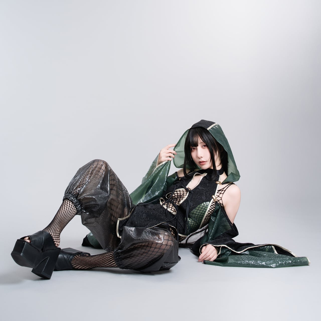 干支巳衣装 緑黒蛇2点セット | EMUPROJECT