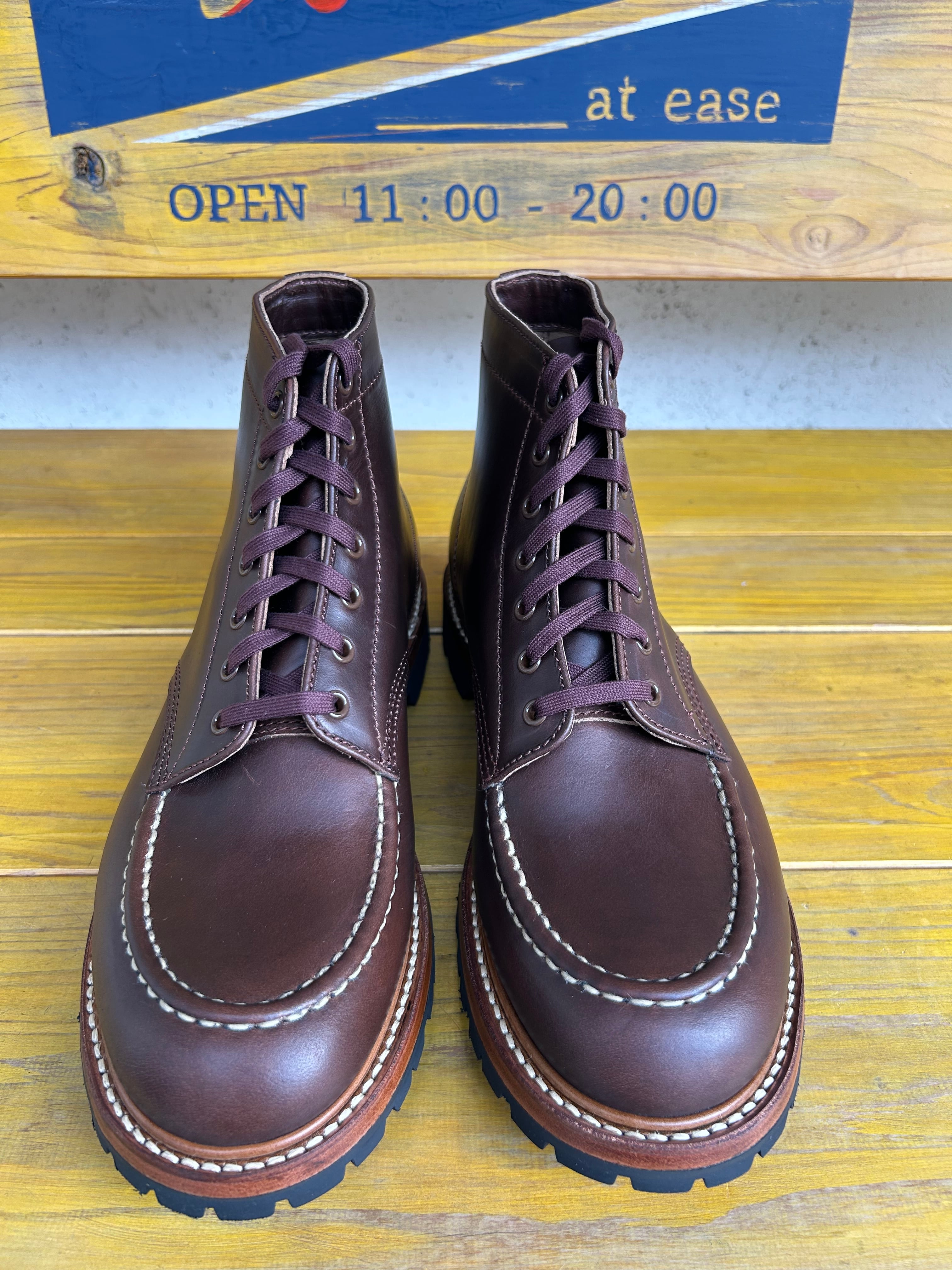 JOHN LOFGREN LK-047 CHAPMAN BOOTS HORWEEN LEATER CXL ( CHOCO