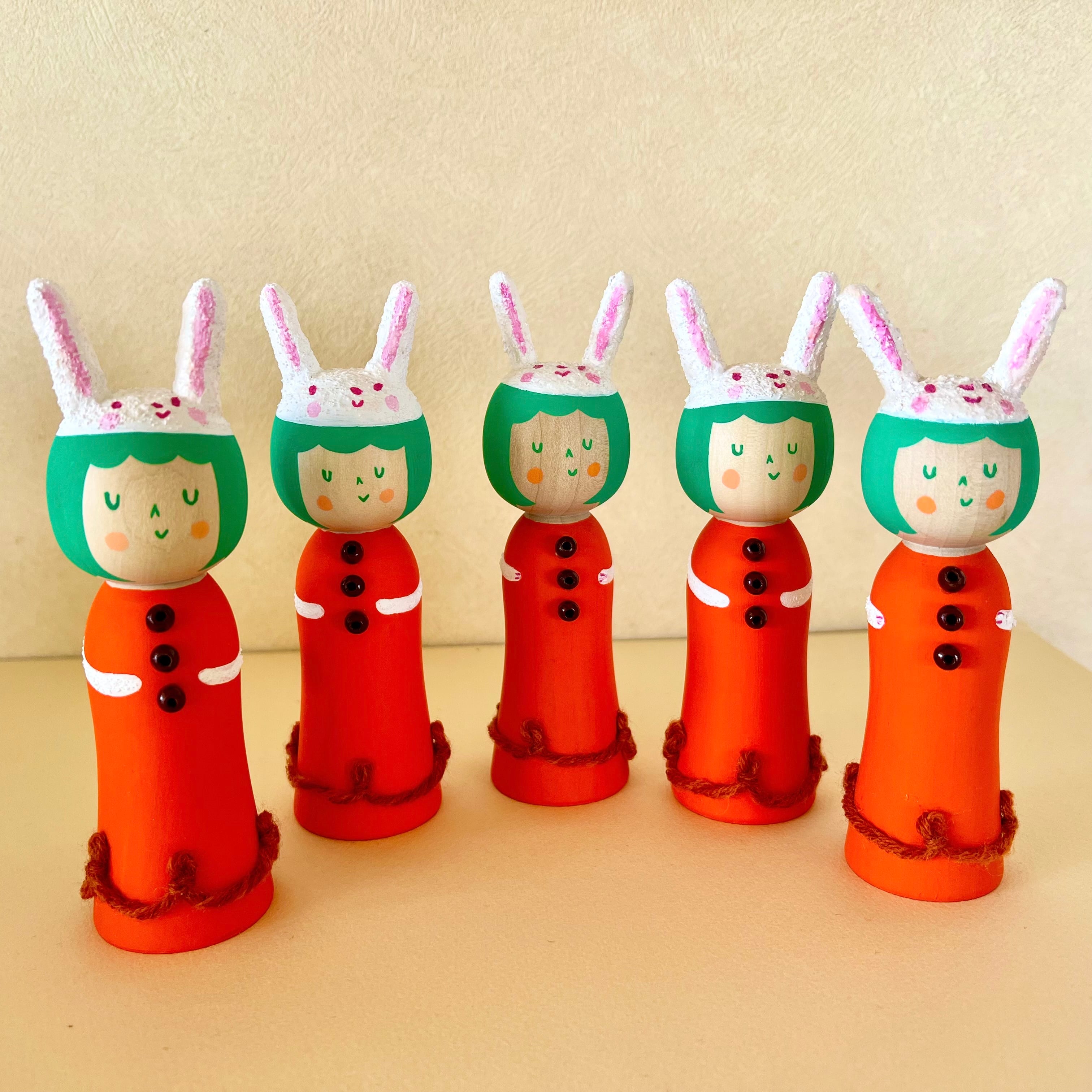 創作こけし うさぎ姫 | merry merry christmasland