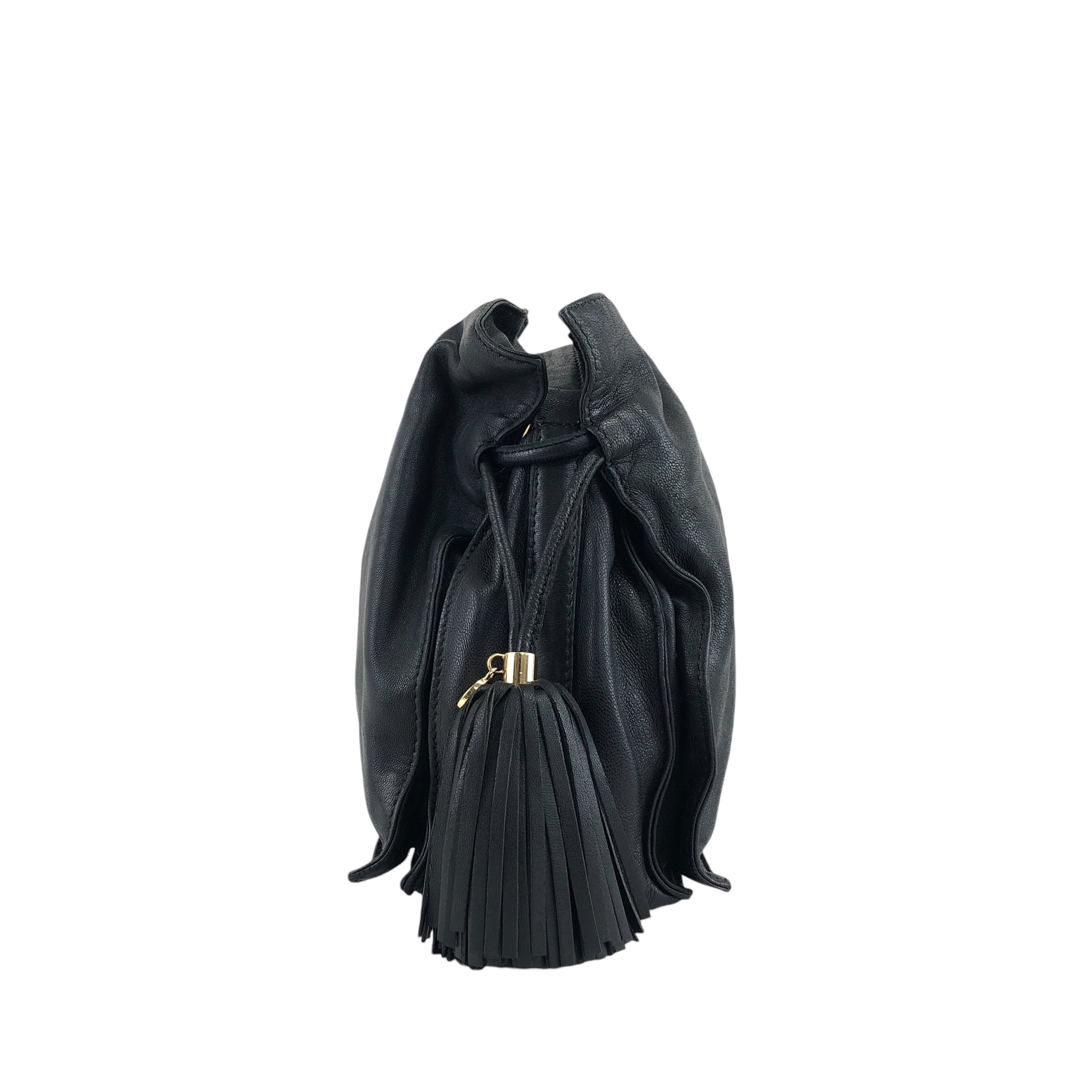 LOEWE ロエベ フラメンコ ショルダーバッグ ブラック タッセル