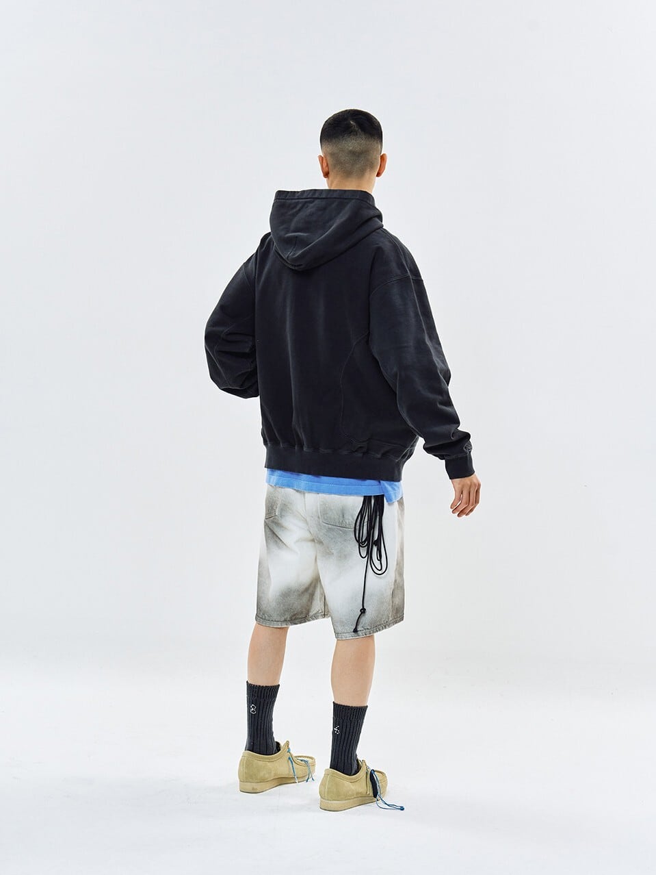 再入荷！☆BTS グク 着用！！【86d】SUN DYED HOODIE ZIP-UP (GRAY