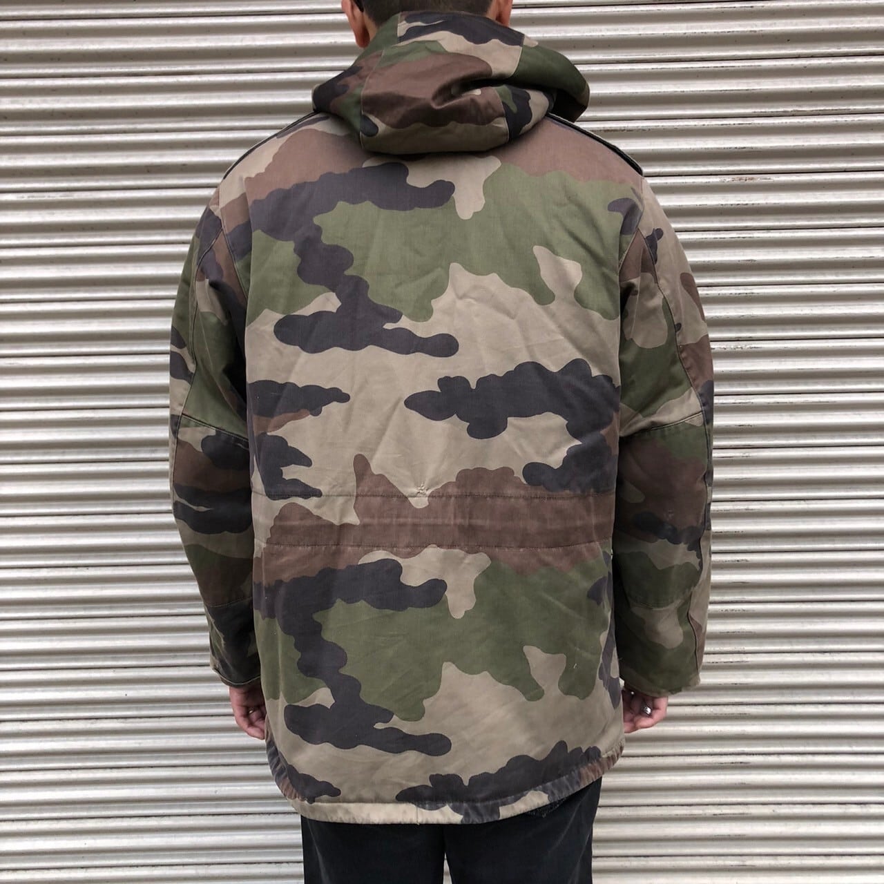 フランス軍 実物 F-1 迷彩 カモ ヴィンテージ フィールドパーカー 中綿