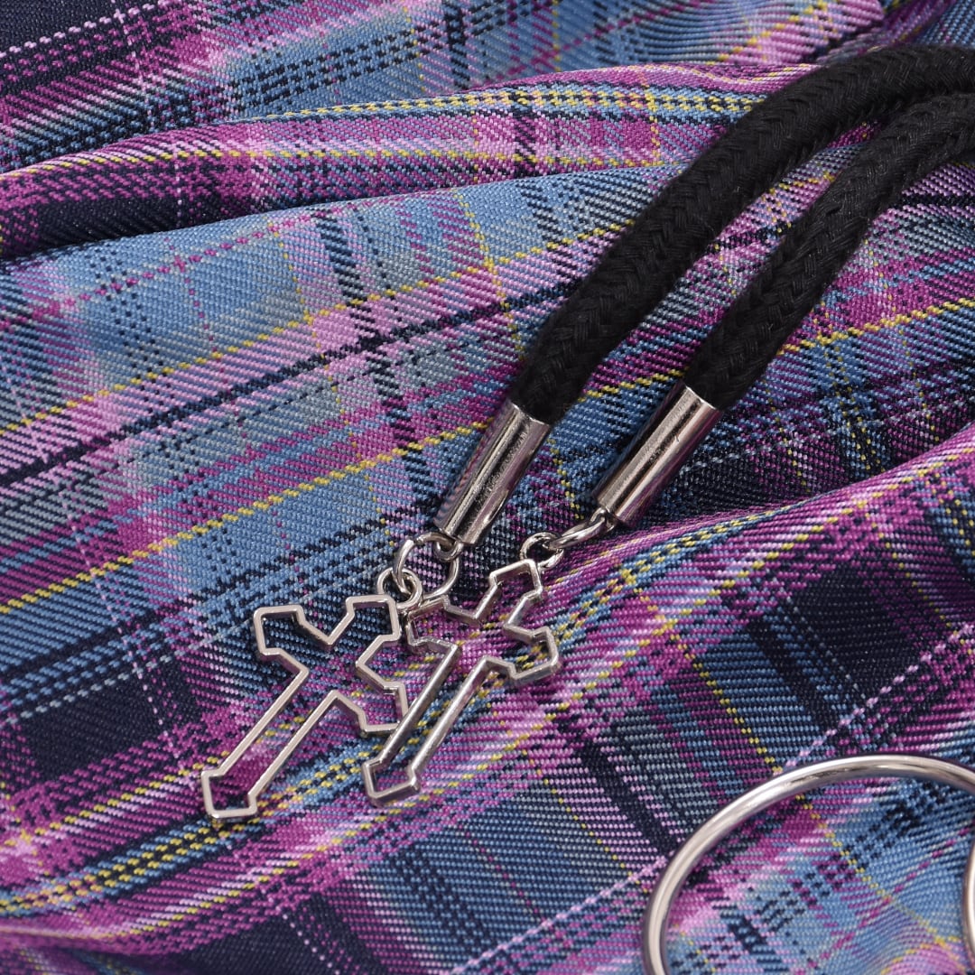 リング×チェーン付きチェックパンツ(3色展開) | VOLCAN&APHRODITE