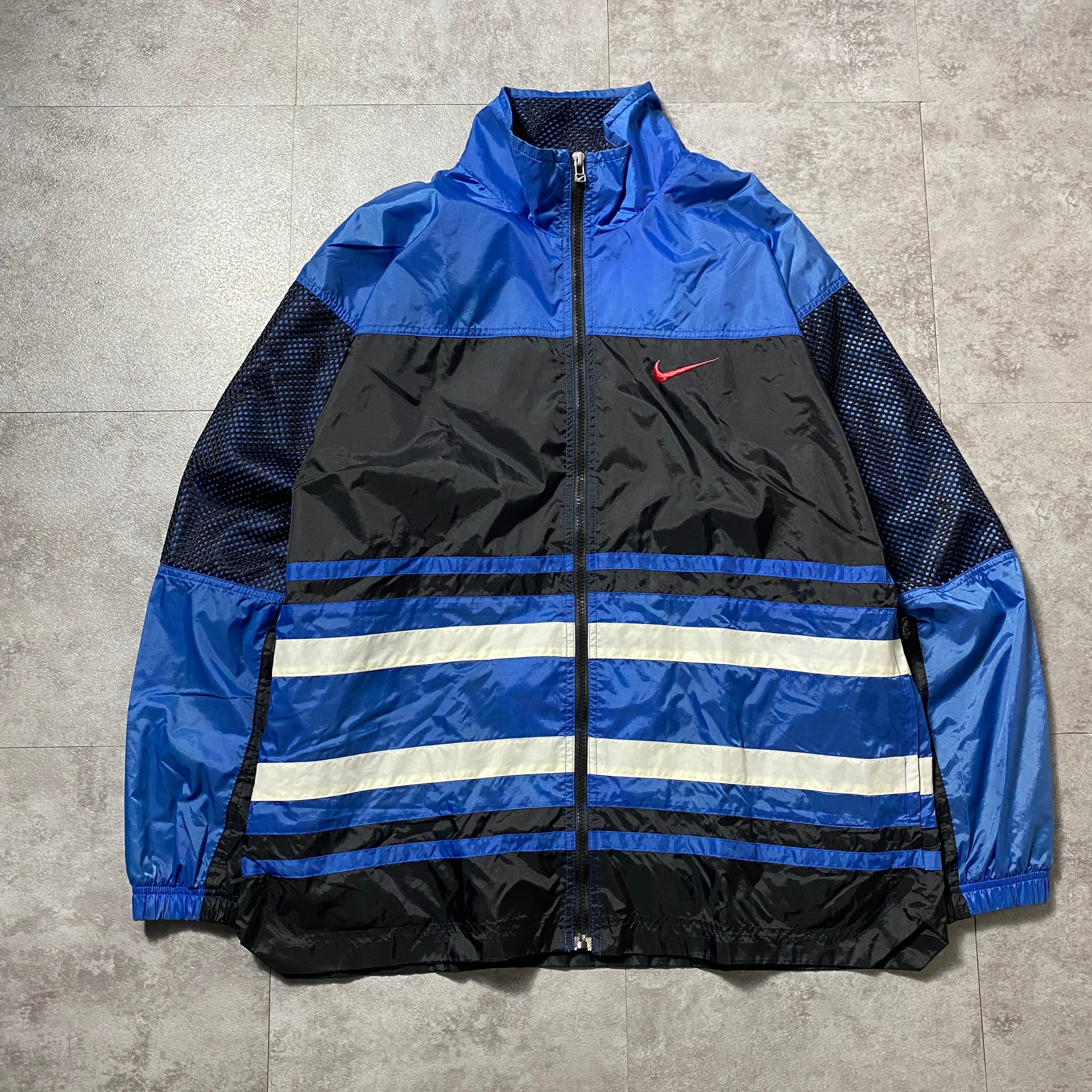 90's NIKE ナイキ スウォッシュ 刺繍ワンポイント バックロゴ メッシュ