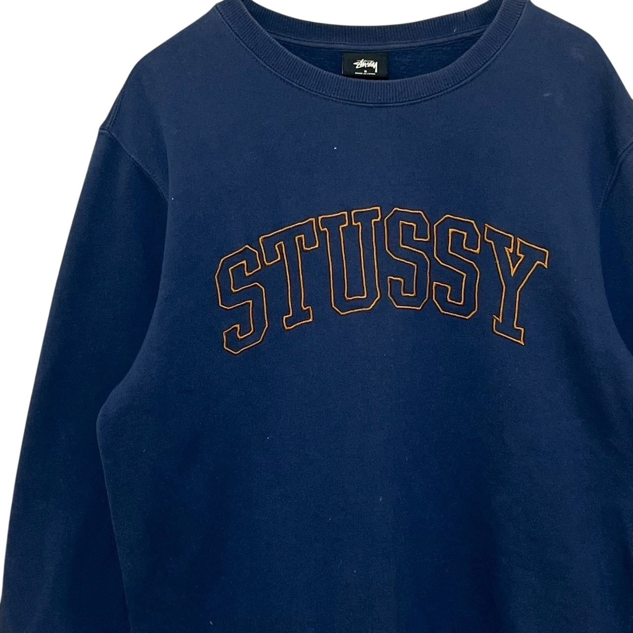 stussy ステューシー スウェット トレーナー S センターロゴ 刺繍ロゴ