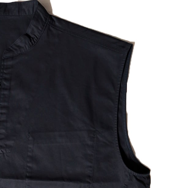 Porter Classic GABARDINE STAND COLLAR VEST ポータークラシック