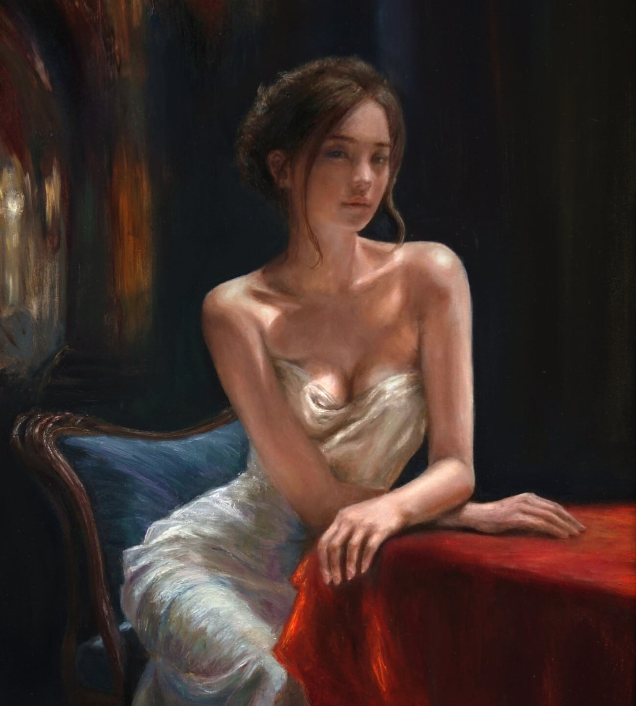 肉筆油彩画 写実画 真筆 真作 Oil painting | kuguiart