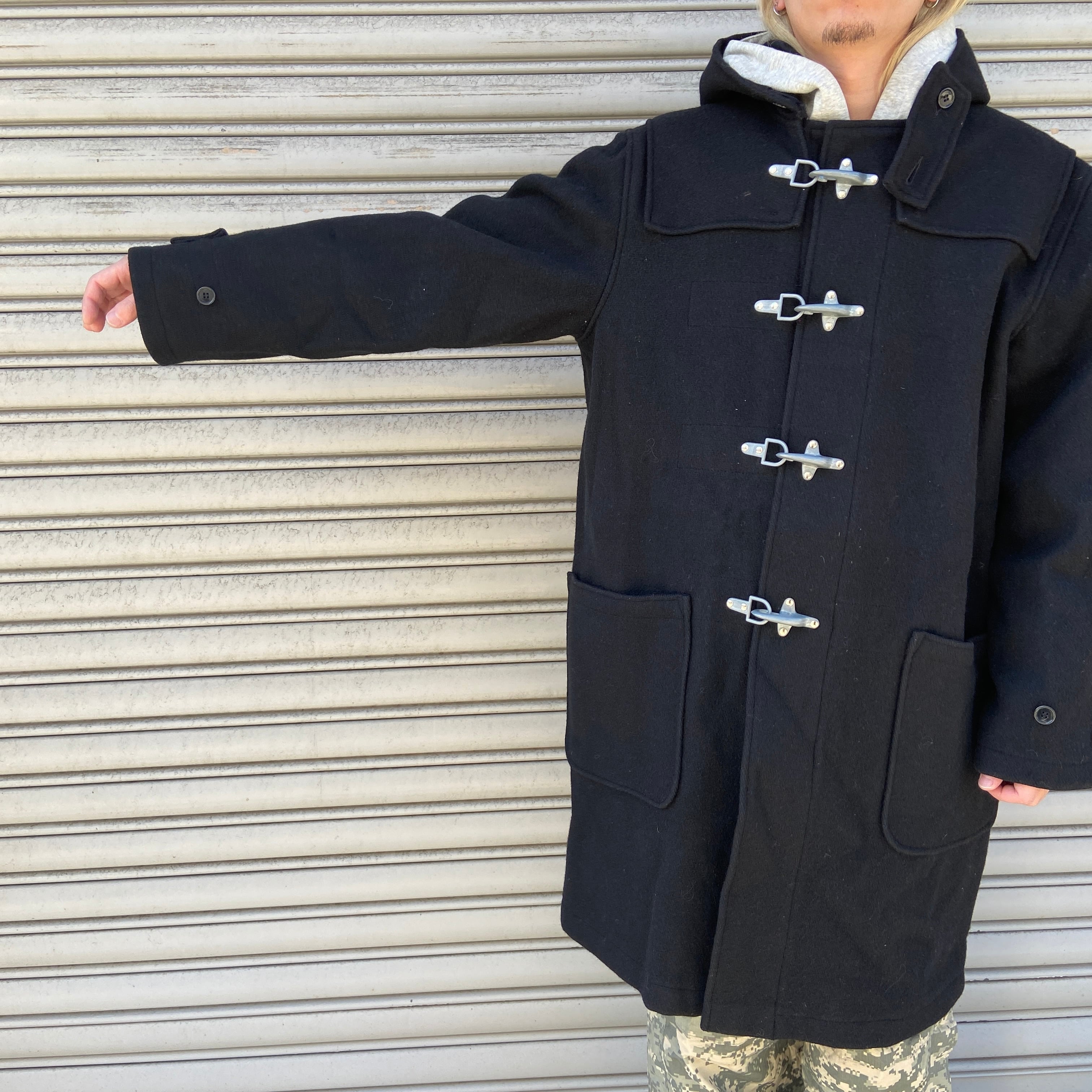 USA製 Schott N.Y.C ダッフルコート ファイヤーマン ブラック L | 古着