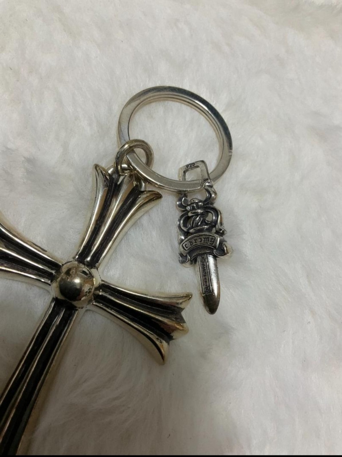 CHROME HEARTS クロムハーツ キーリング ビッグチャーム & ダガー