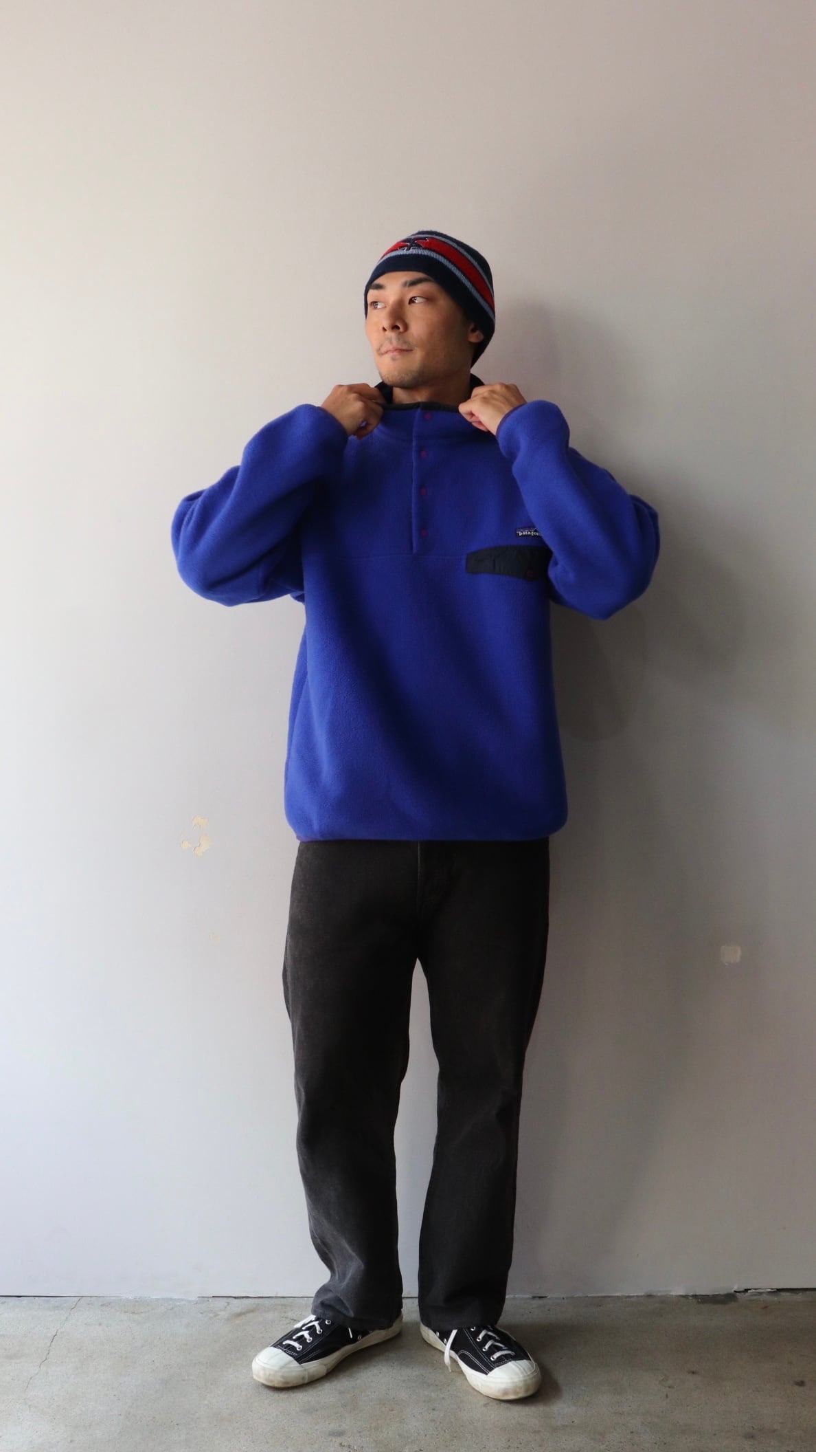 美品 L 99年 バイオレット シンチラ スナップt Patagonia パタゴニア