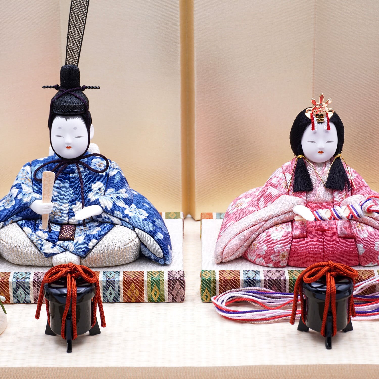 一秀作 江戸木目込 桃山雛 S-10 親王飾り 雛人形/ひな人形/雛祭り