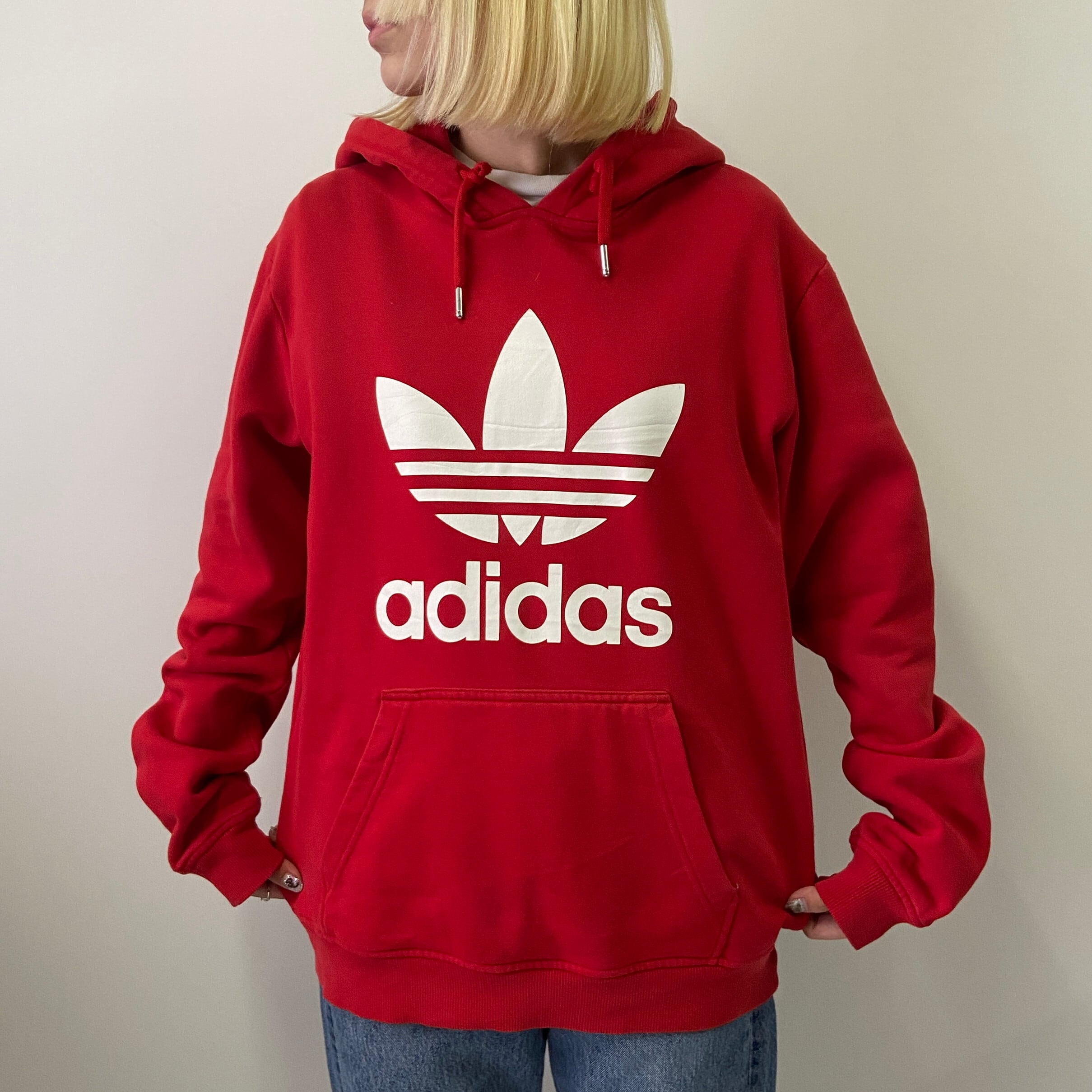 adidas アディダス トレフォイル ブランドロゴ プリント スウェット