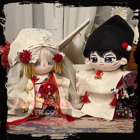 ATK.COS】c2513 着せ替え ぬいぐるみ お嫁 お婿 雛人形 七五三 衣装