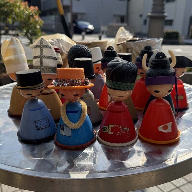 Vintage、Used 世界風俗人形 住友信託銀行の貯金箱 大阪万博 Expo70