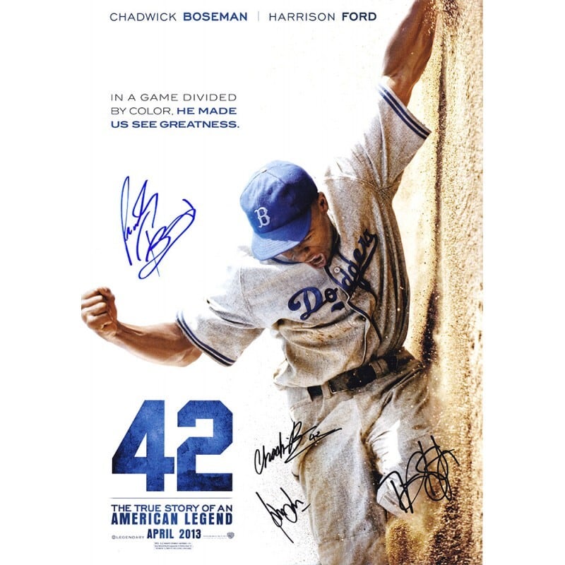 42(42/世界を変えた男) 【4名直筆サイン入りミニポスター】 | searchlight