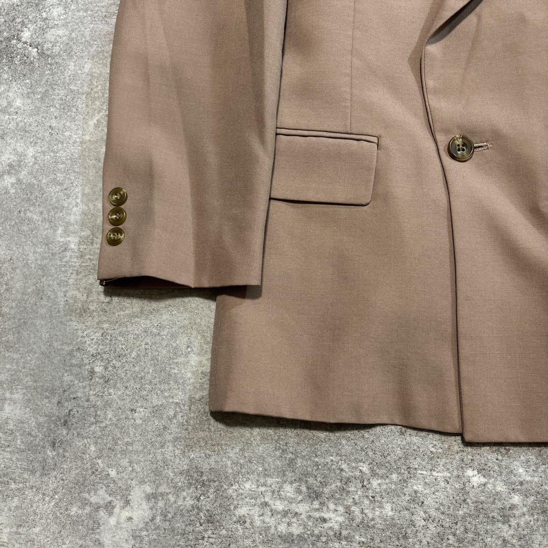 90s ヴィンテージ スーツ ダブル セットアップ 成人式vol.108 茶色 | Flog.