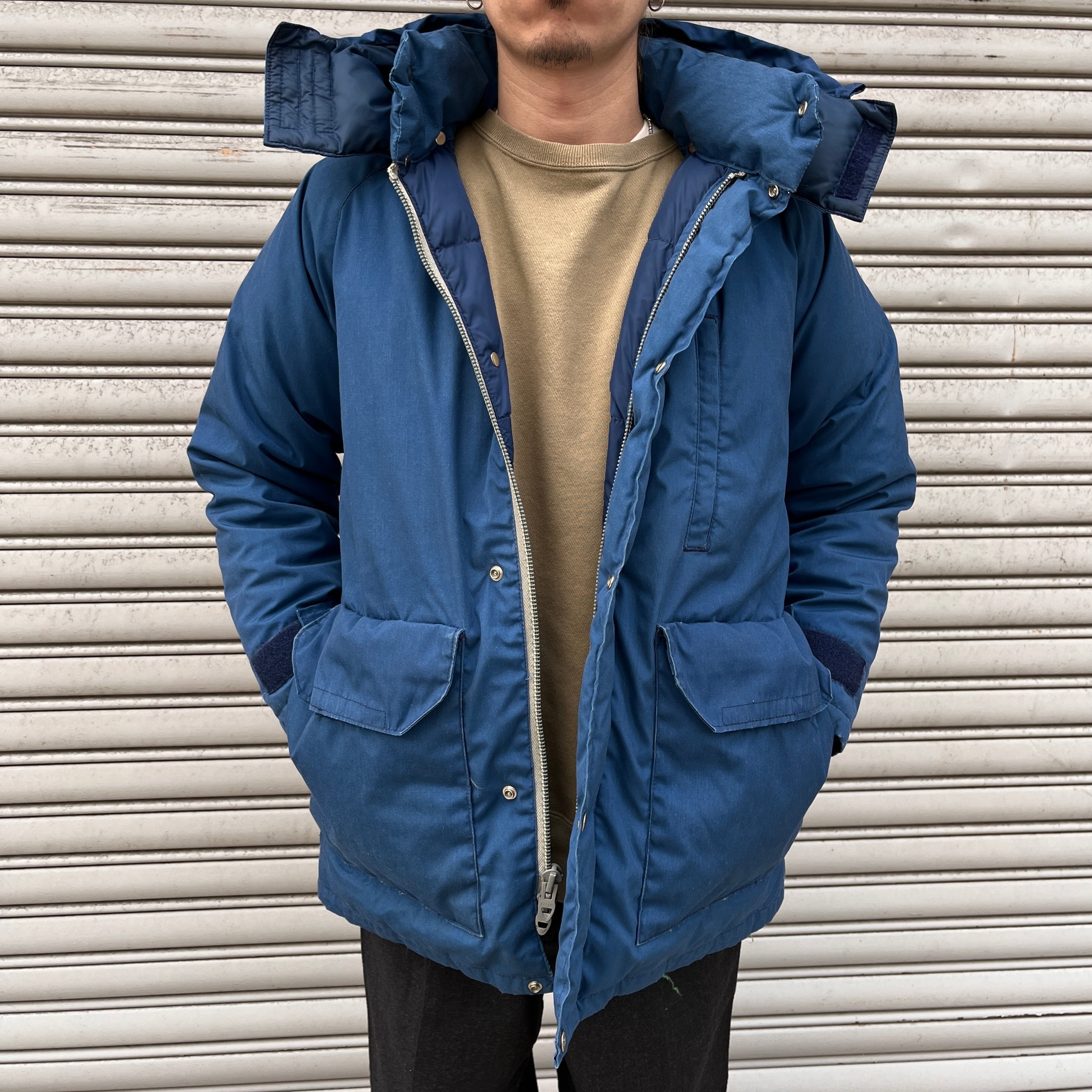 70s USA THENORTHFACE ダウンジャケット 茶タグ ネイビー S | 古着屋 Uan