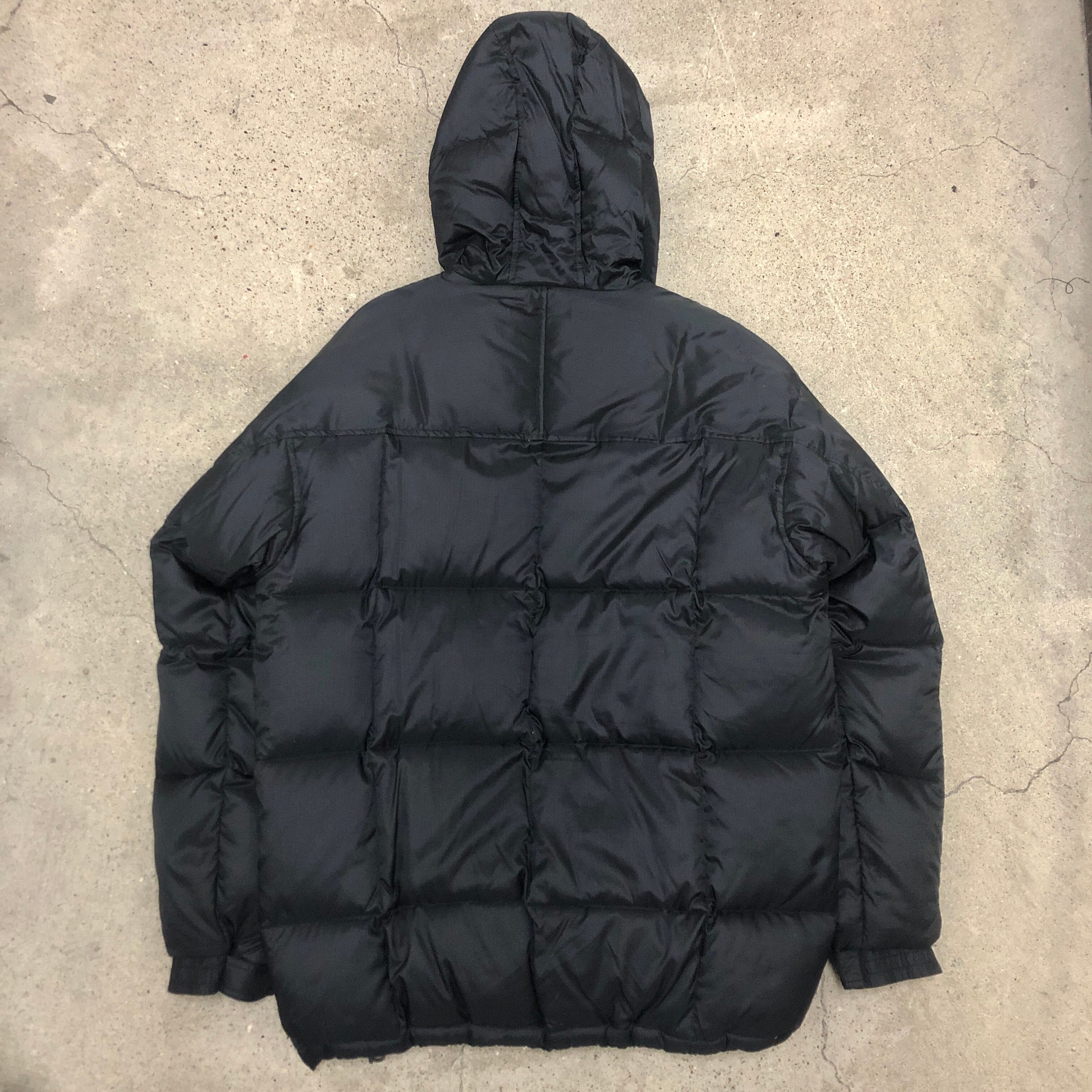 90s OLD STUSSY/Down Jacket/紺タグ/L/ダウンジャケット/刺繍ロゴ