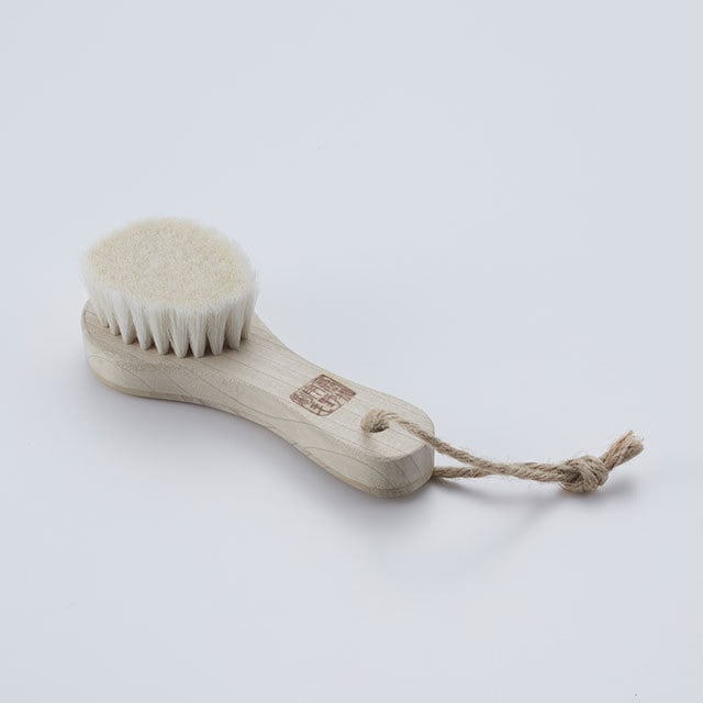 ボディブラシ 洗顔用 山羊毛 ／ Body Brush for face wash (goat hair