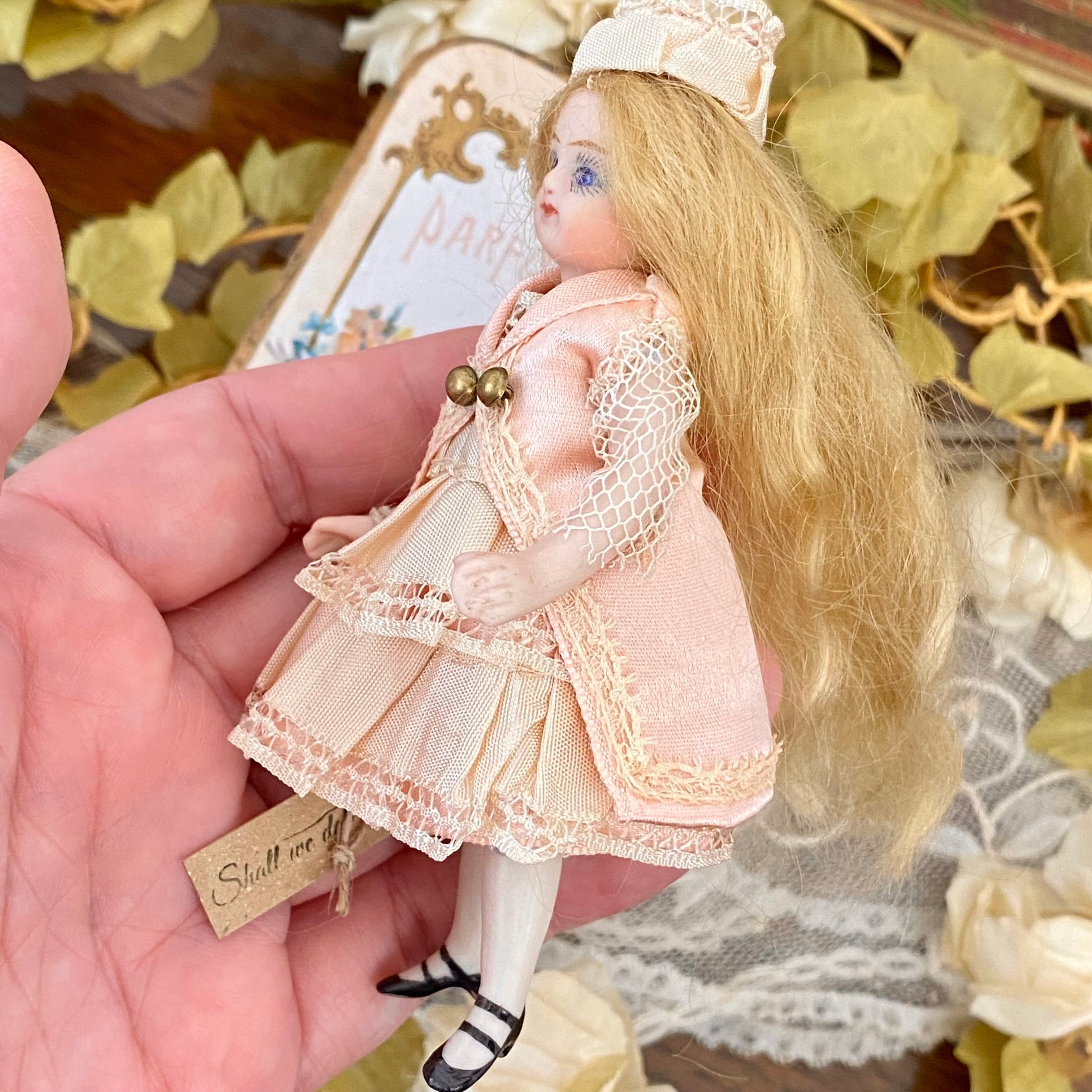 完成ドール】フレンチミニョネット1/ オールビスク/ 10.5cm/草苅尚代作