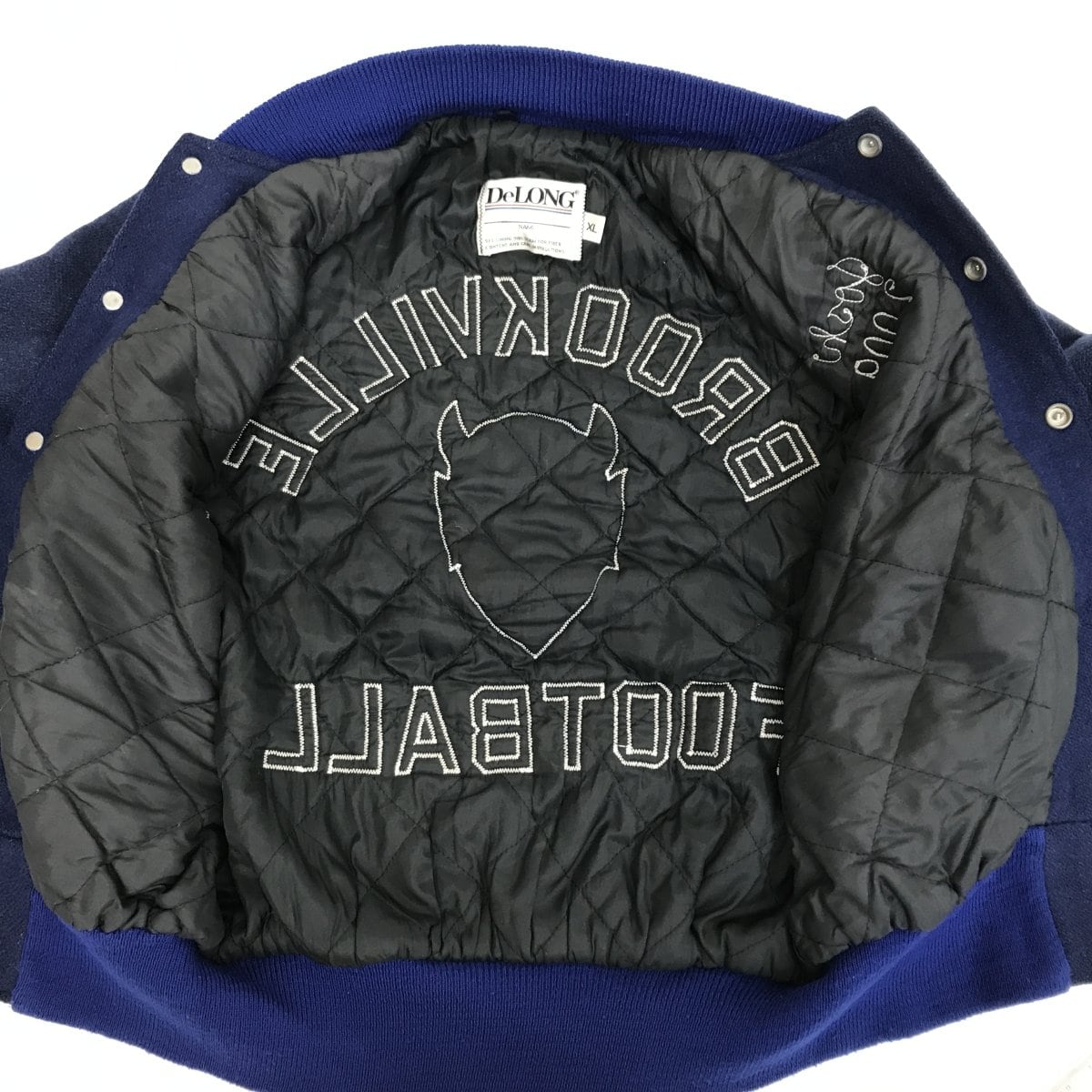 DeLONG デロング スタジャン 90〜 00年代 ウールメルトン DEVIL パッチ