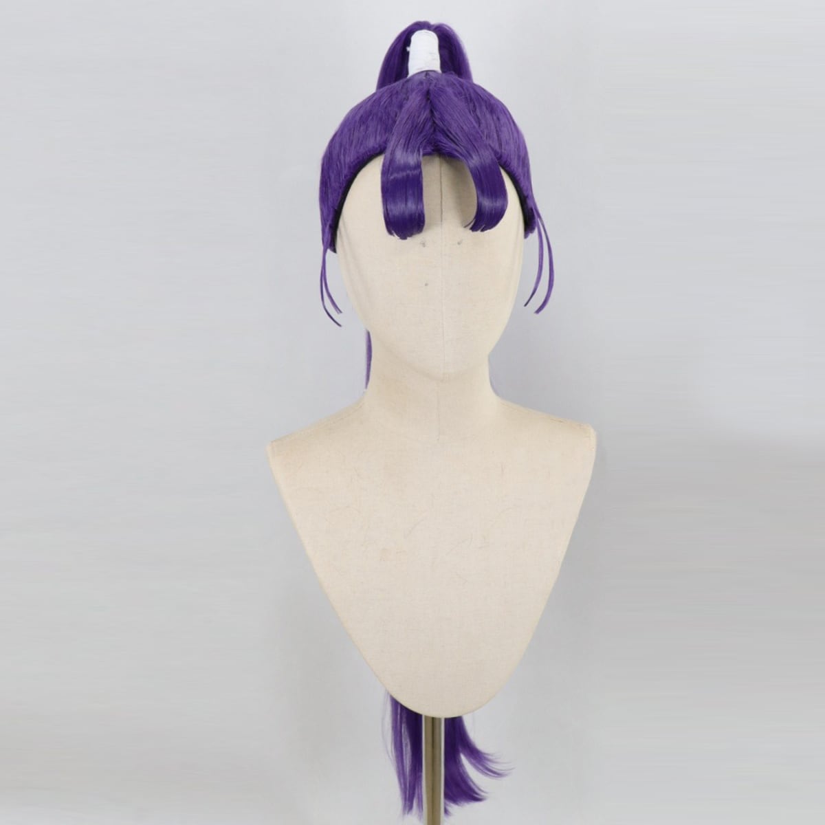 コスプレ耐熱ウィッグ オーダー 造形ウィッグ パープル センター分け