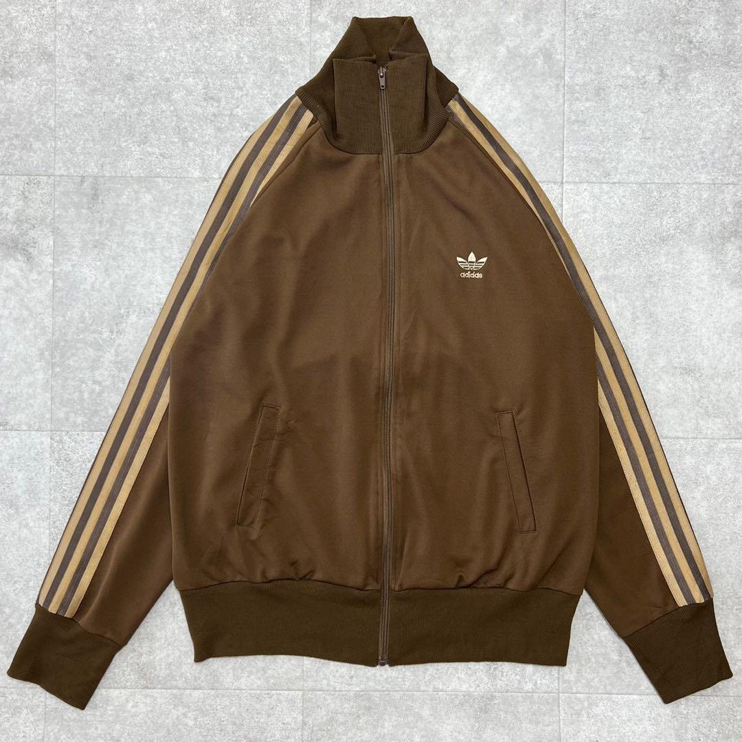 レア アディダス ヨーロッパ製 トラックジャケット ジャージ ブラウン
