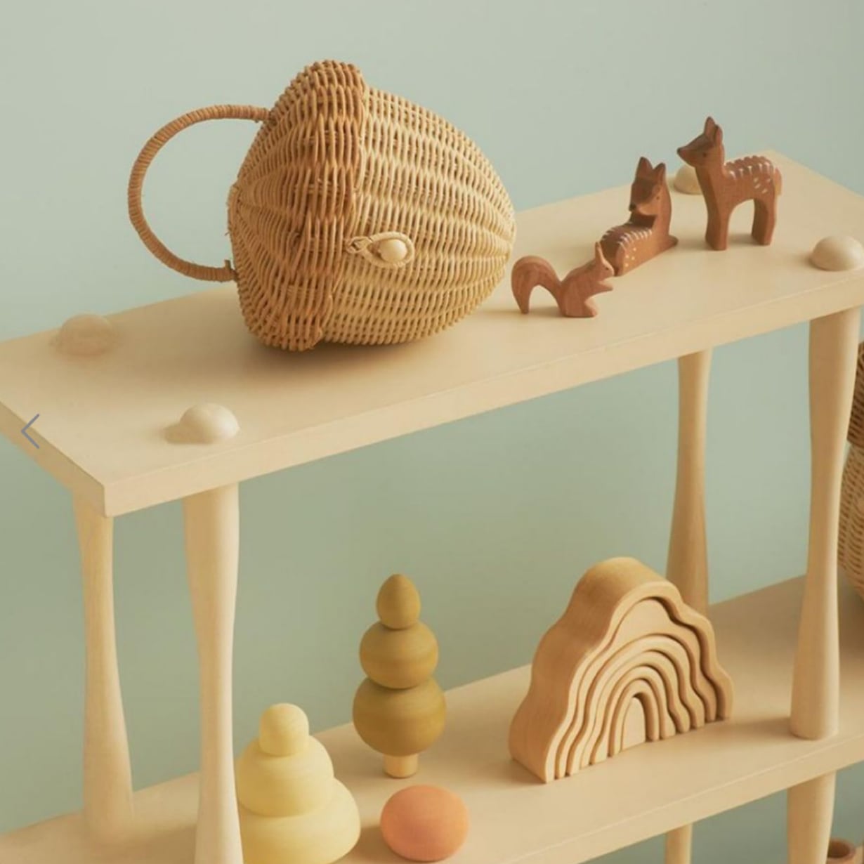 手編み かごバッグ ラタン どんぐりバッグ バスケット | Petit Chou