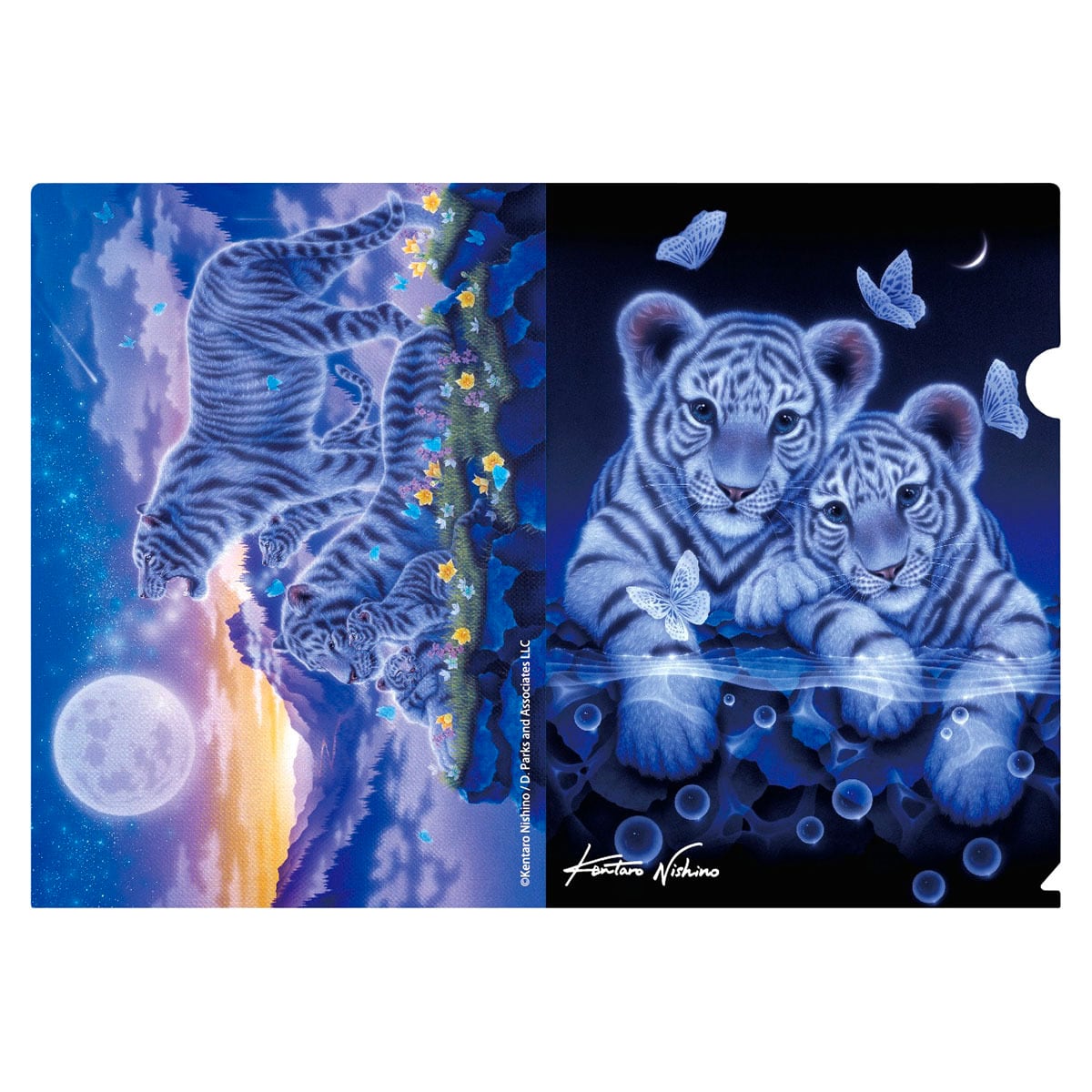 クリアファイル「ホワイトタイガー1」 | 西野健太郎アートショップ