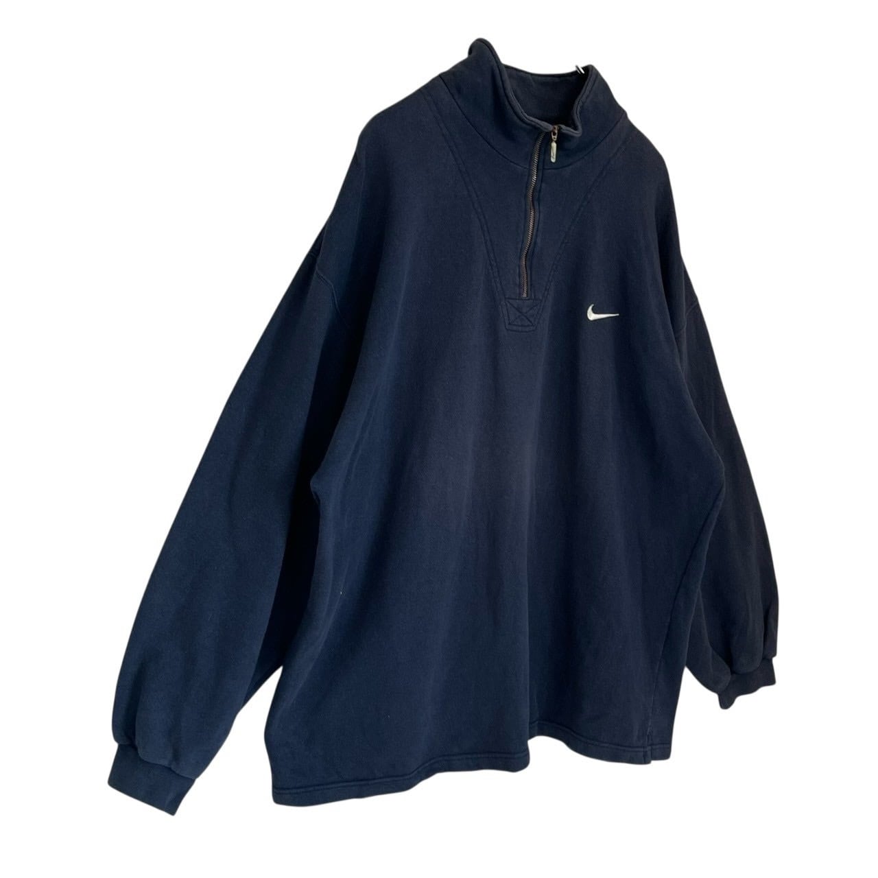 NIKE ナイキ スウェット トレーナー XL ハーフジップ 刺繍ロゴ トルコ