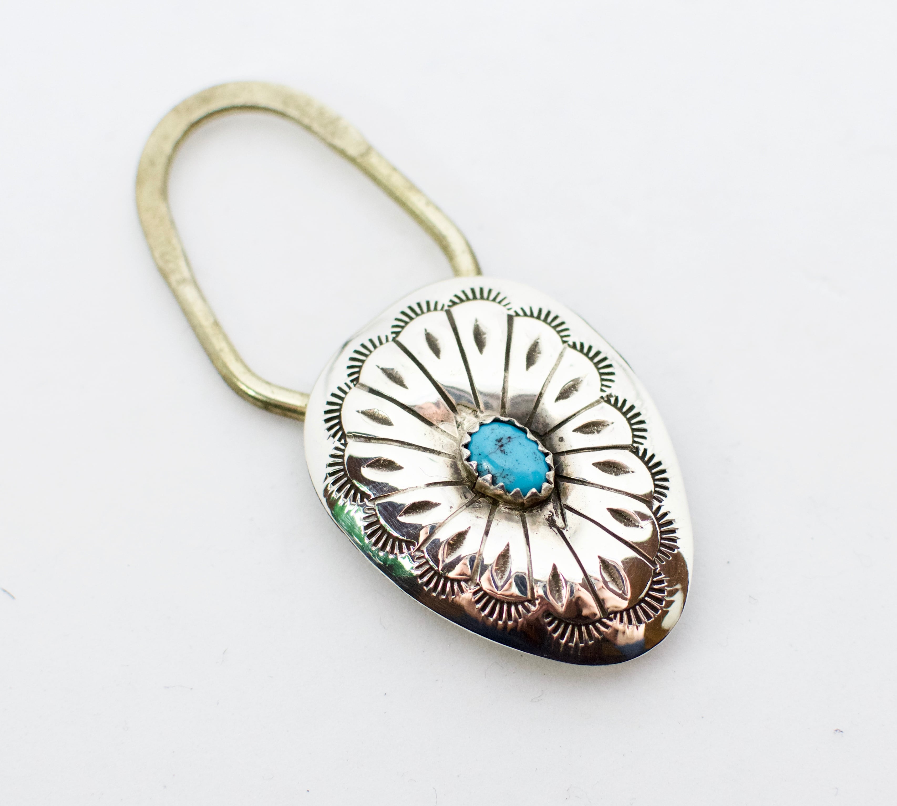 インディアンジュエリー ターコイズ キーホルダー 人気 スタンプ