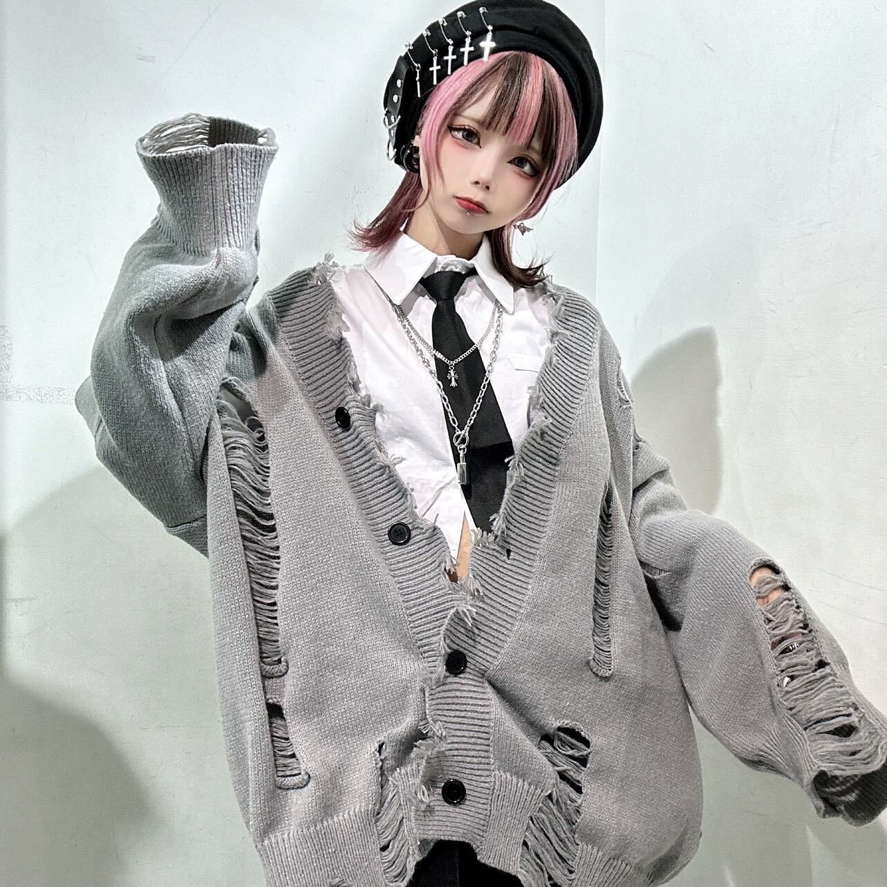 グランジニットカーディガン | VOLCAN&APHRODITE