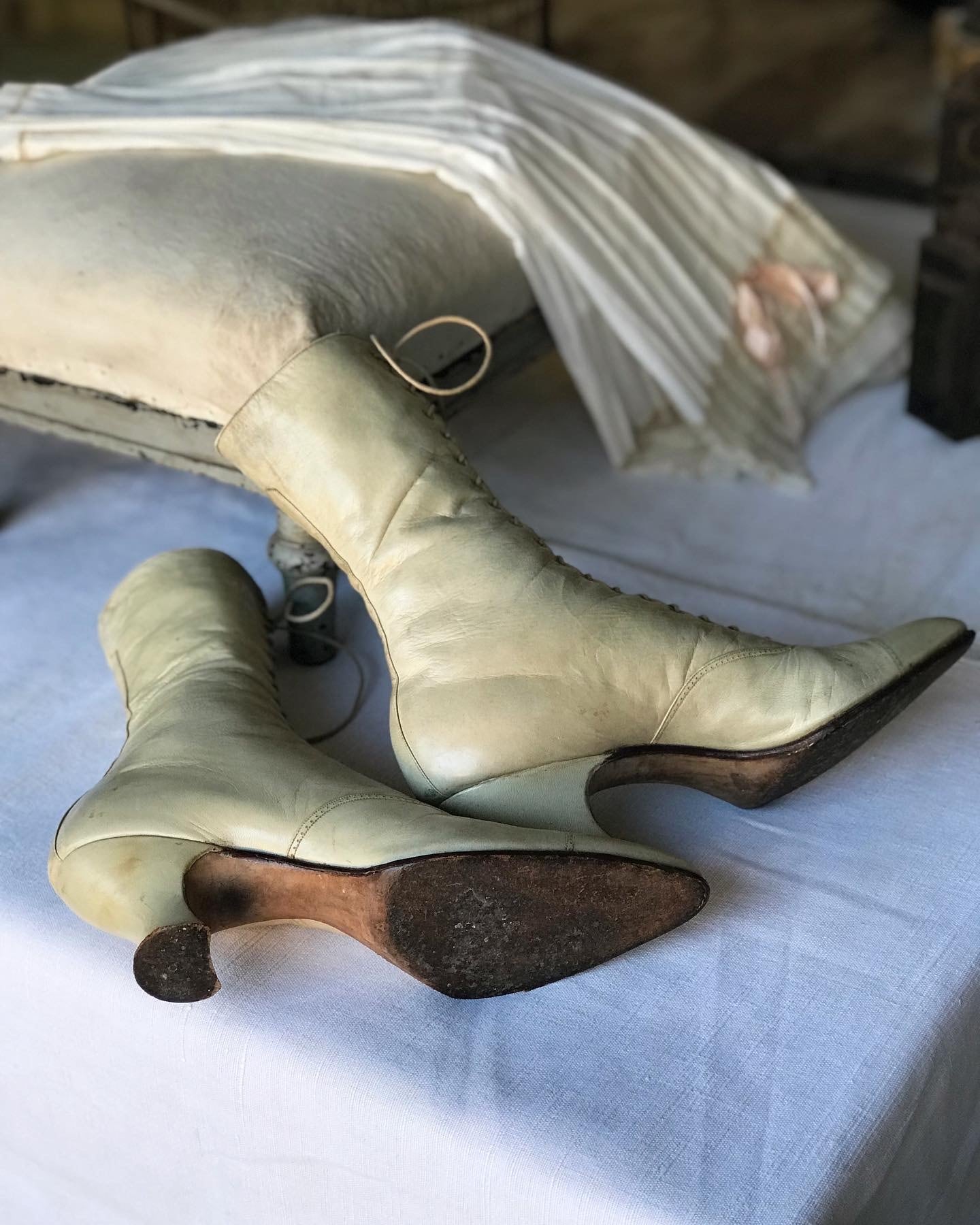 1890〜1910s ヴィクトリアン レースアップレザーブーツ | hazel anne