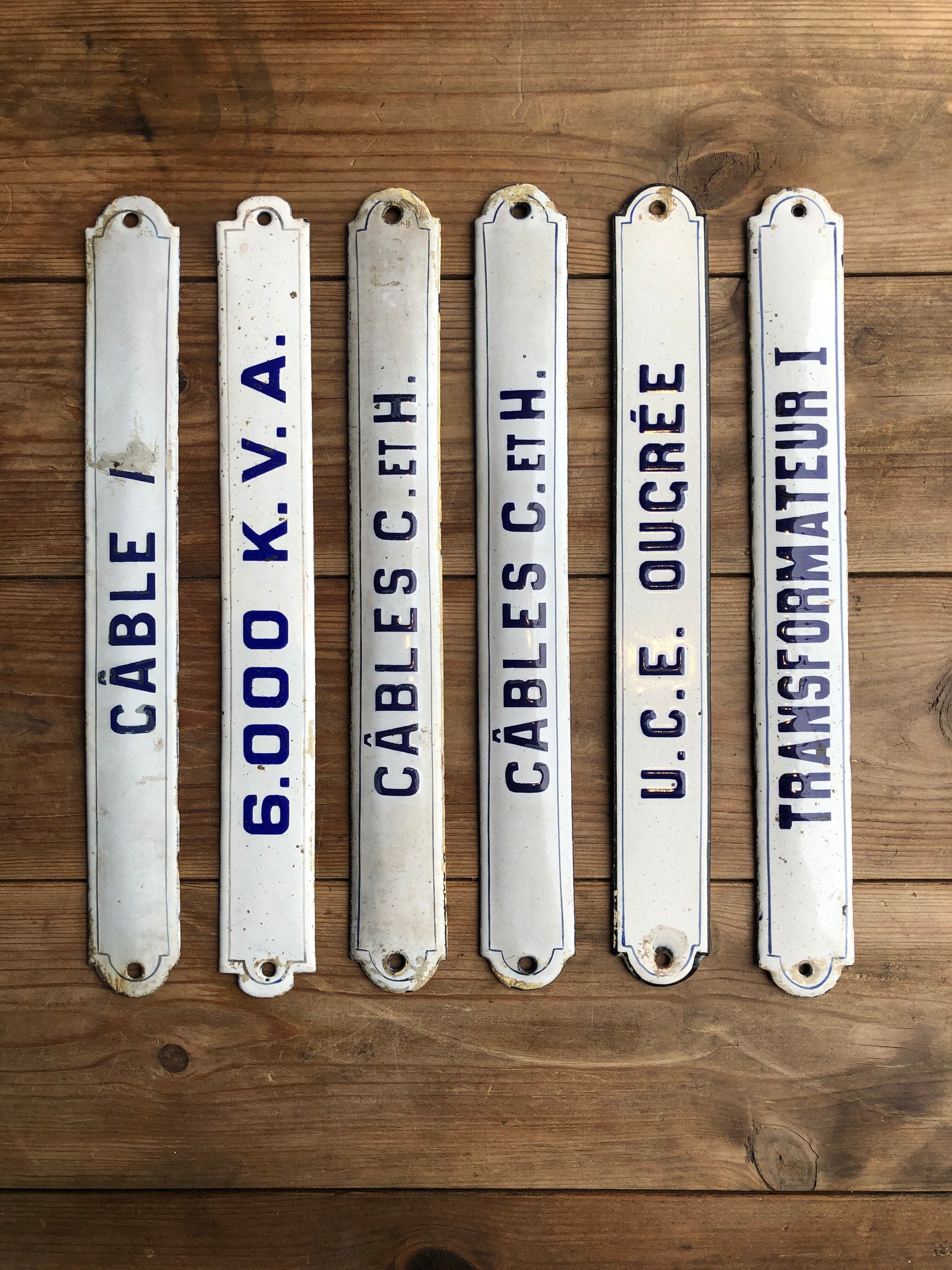 ホーロープレート CÂBLE A 看板 サイン エナメル | Brocante de La