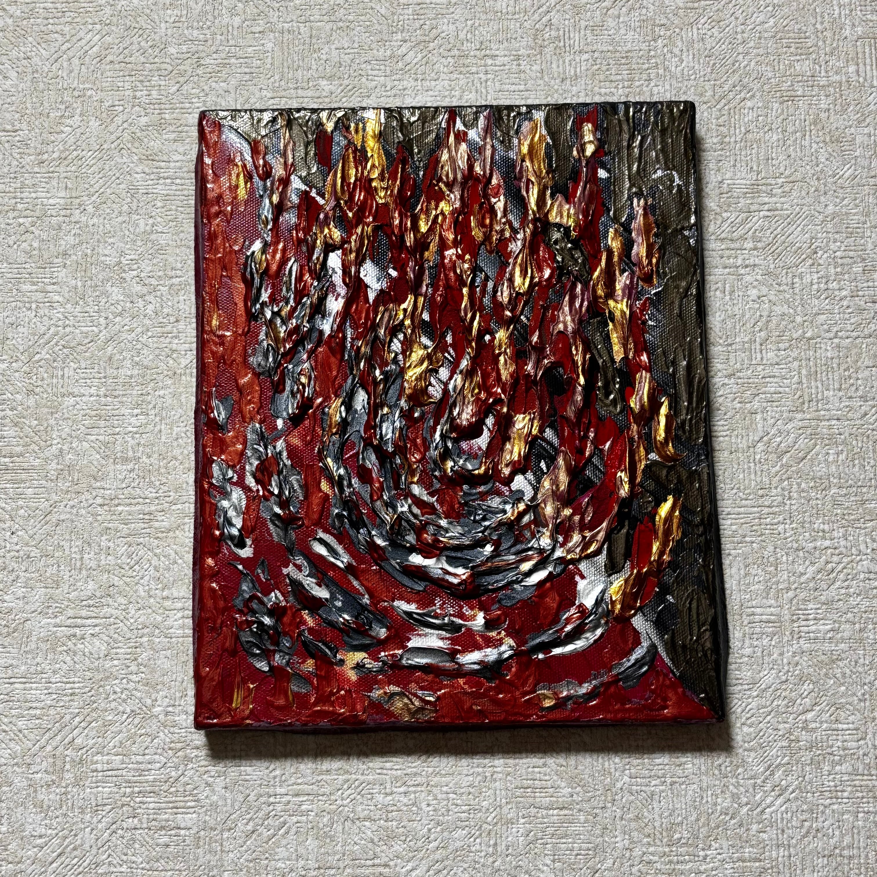 Conflict】葛藤 テクスチャーアート 抽象画 アクリル画 現代アート