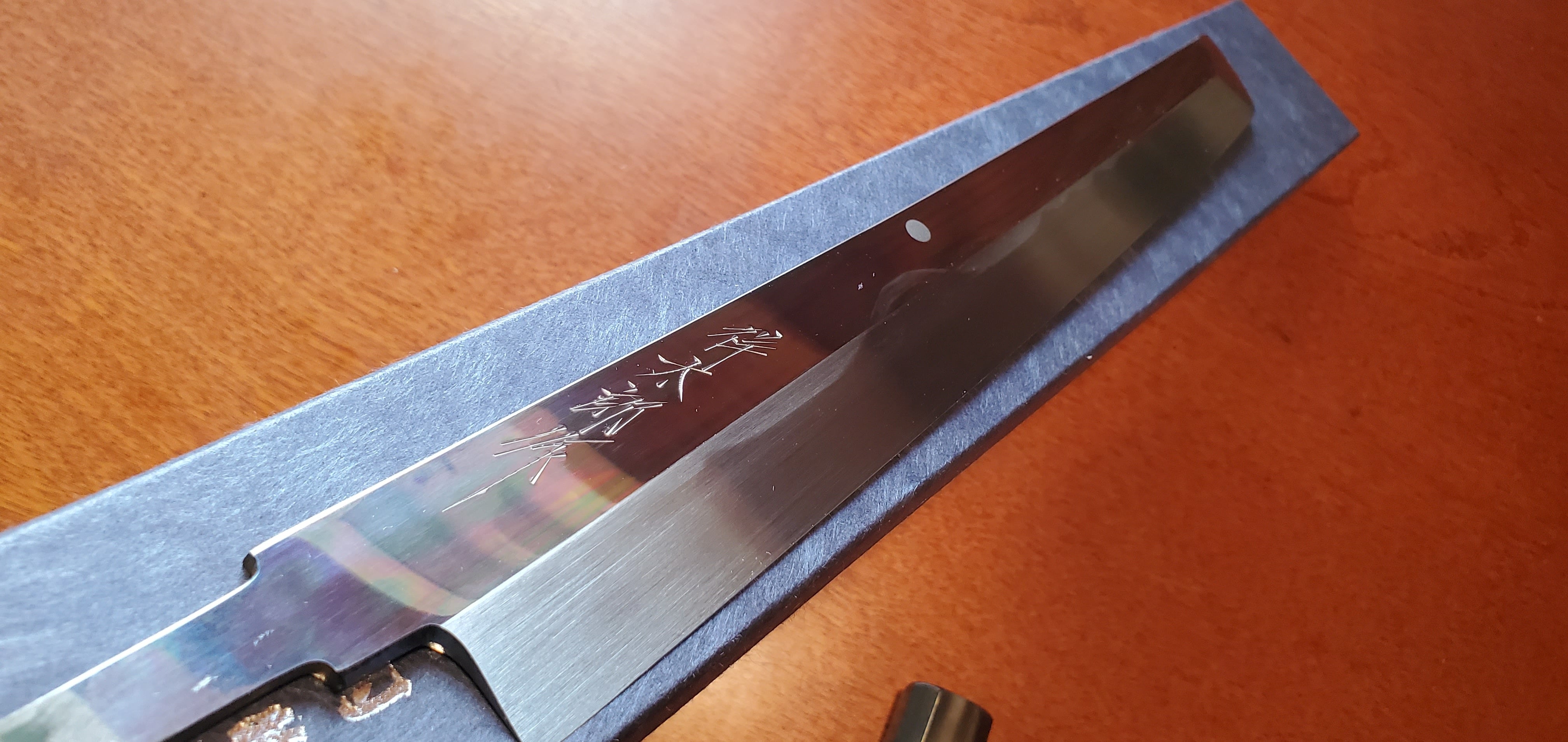 鍛冶 池田美和（銘 祥太郎作）】先丸タコ引き 富士満月波紋 尺 白1 水