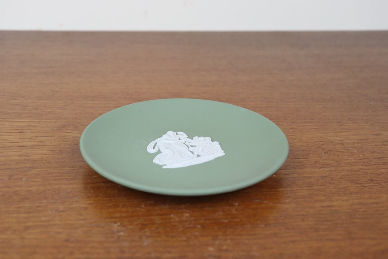 ウェッジウッド ジャスパー セージグリーン ピンディッシュ トレイ