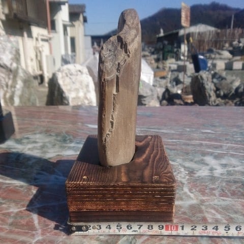 珪化木(木化石) 庭石 鑑賞石 原石 置物 オブジェ インテリア 化石