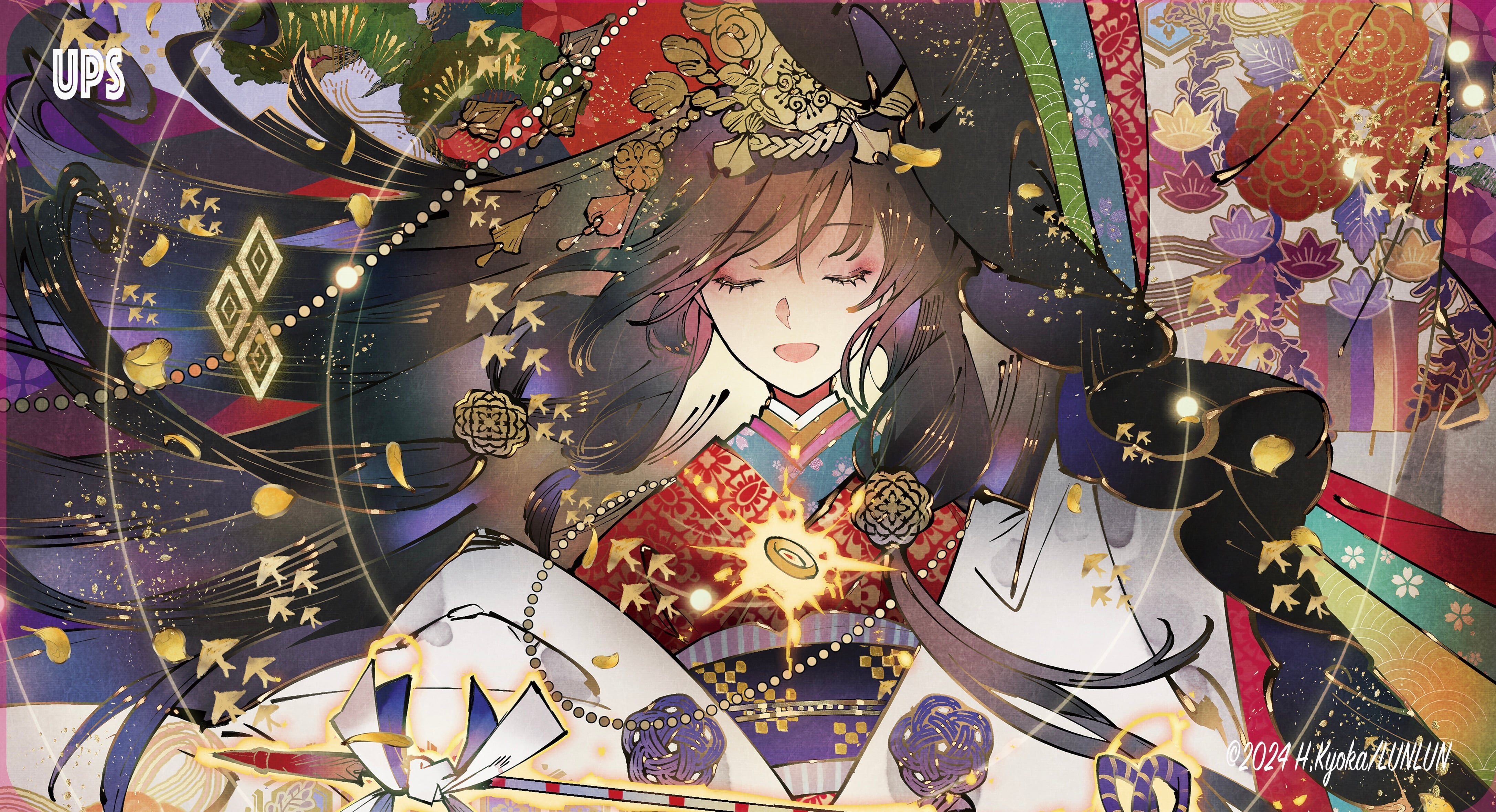 ☆最新作☆匈歌ハトリ先生☆三華宝柄プレイマット☆ | のTONARI