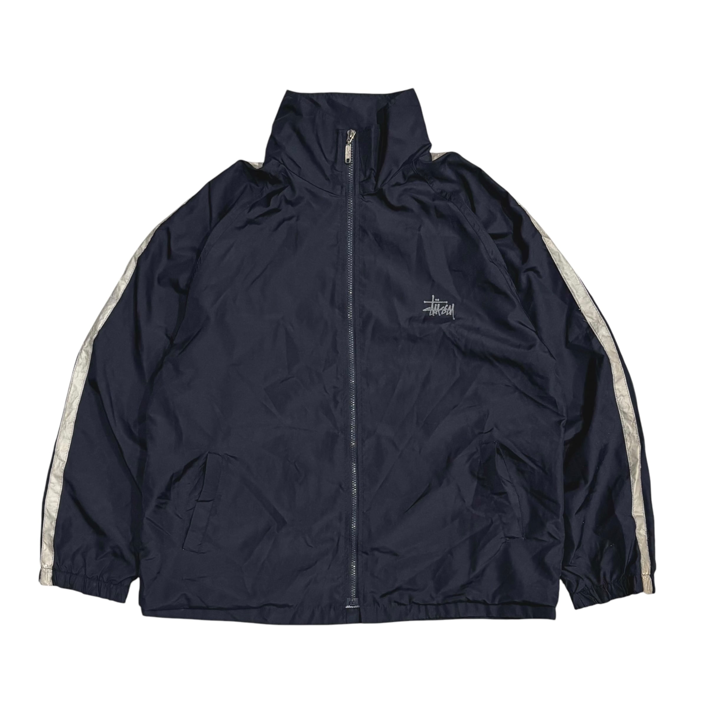 90's USA製 Stussy Sport Nylon Track Jacket L / オールド